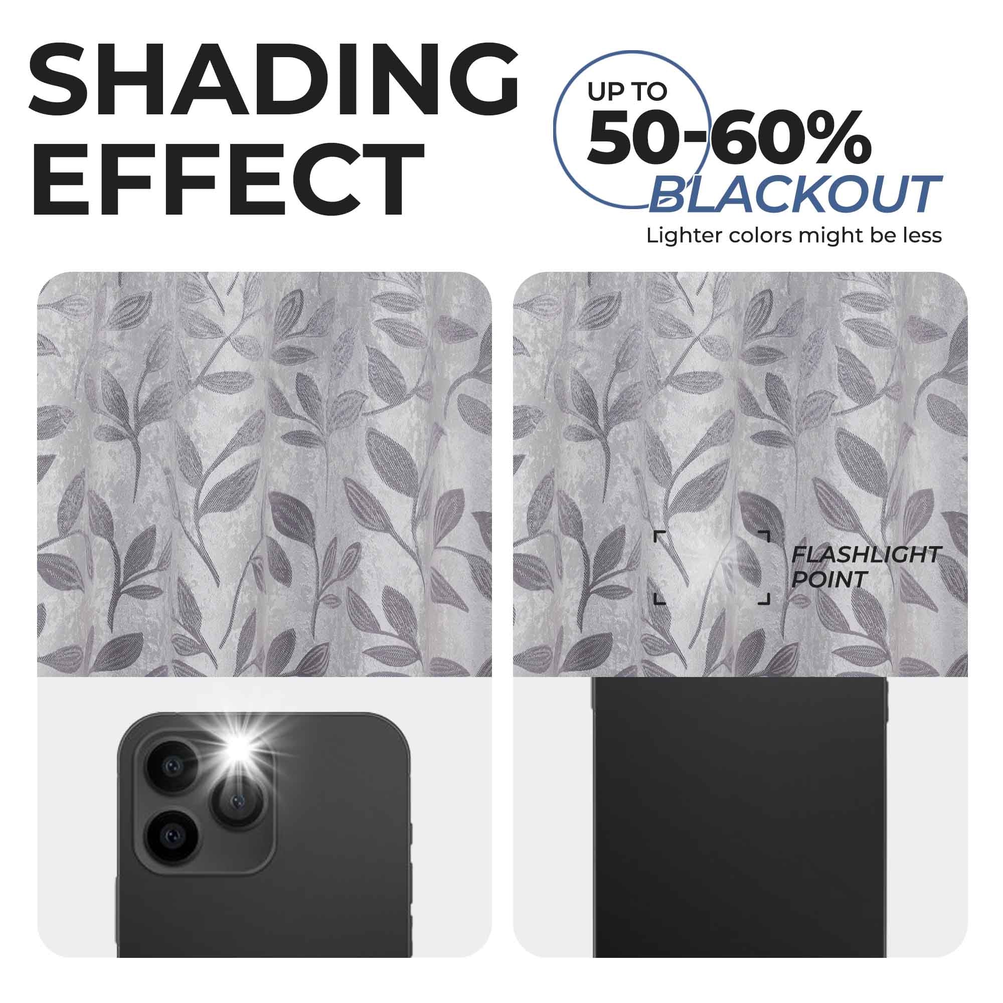 Machine Washable Blackout Curtains for Bedroom - Set of 2 Panels, Thermal Insulated Room Darkening Drapes for Nursery, Living Room & Home Theater