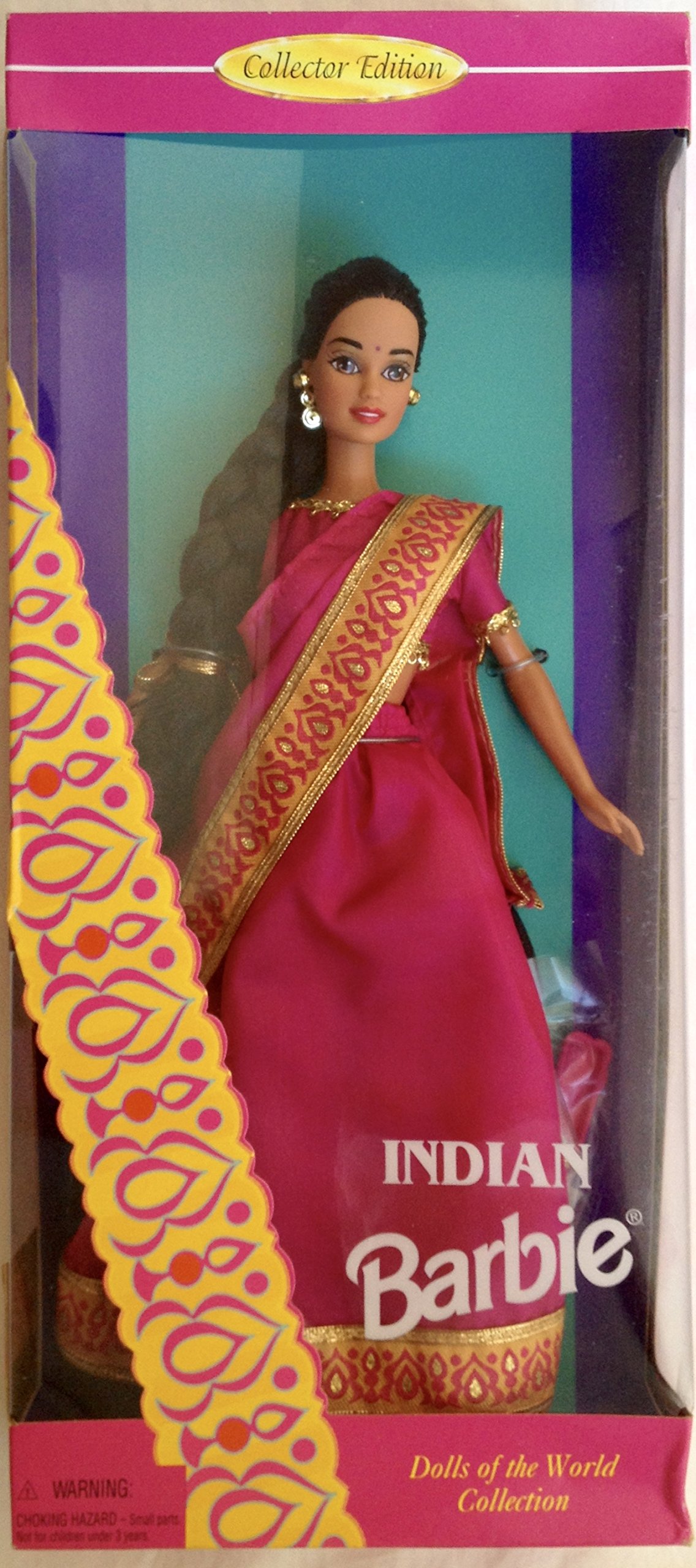 Barbie Dolls of the World Collection - Indian Princess Costume Doll | Authentic Cultural Dress & Accessories | Perfect for Collectors, Gift Giving & Cultural Education