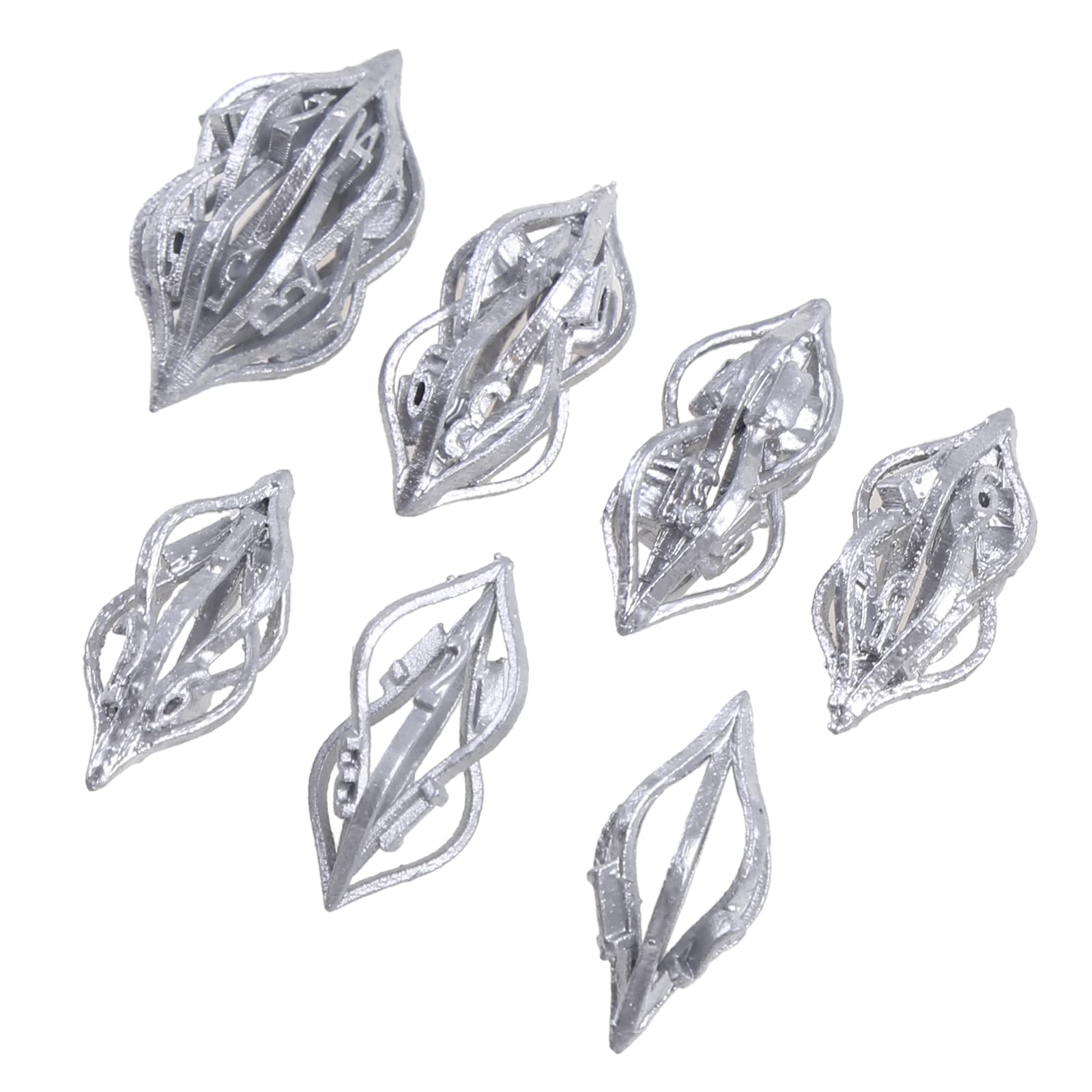KOCOME 6Pcs Alloy Dice Set for Board Games & Party Fun