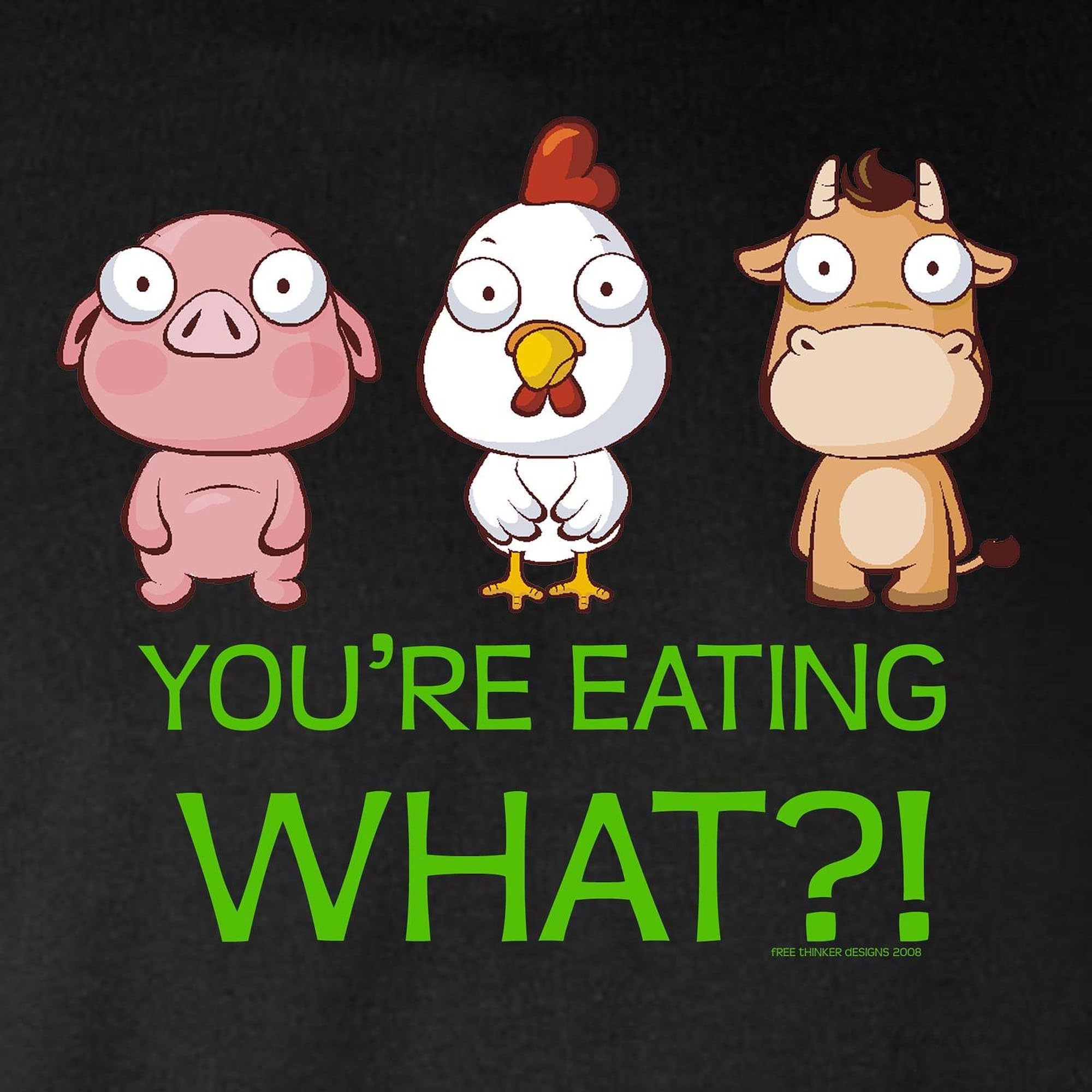 You're Eating What! Men's Dark Long Sleeve Crewneck T-Shirt - Comfortable Casual Wear for Everyday Outfits & Funny Statement Apparel
