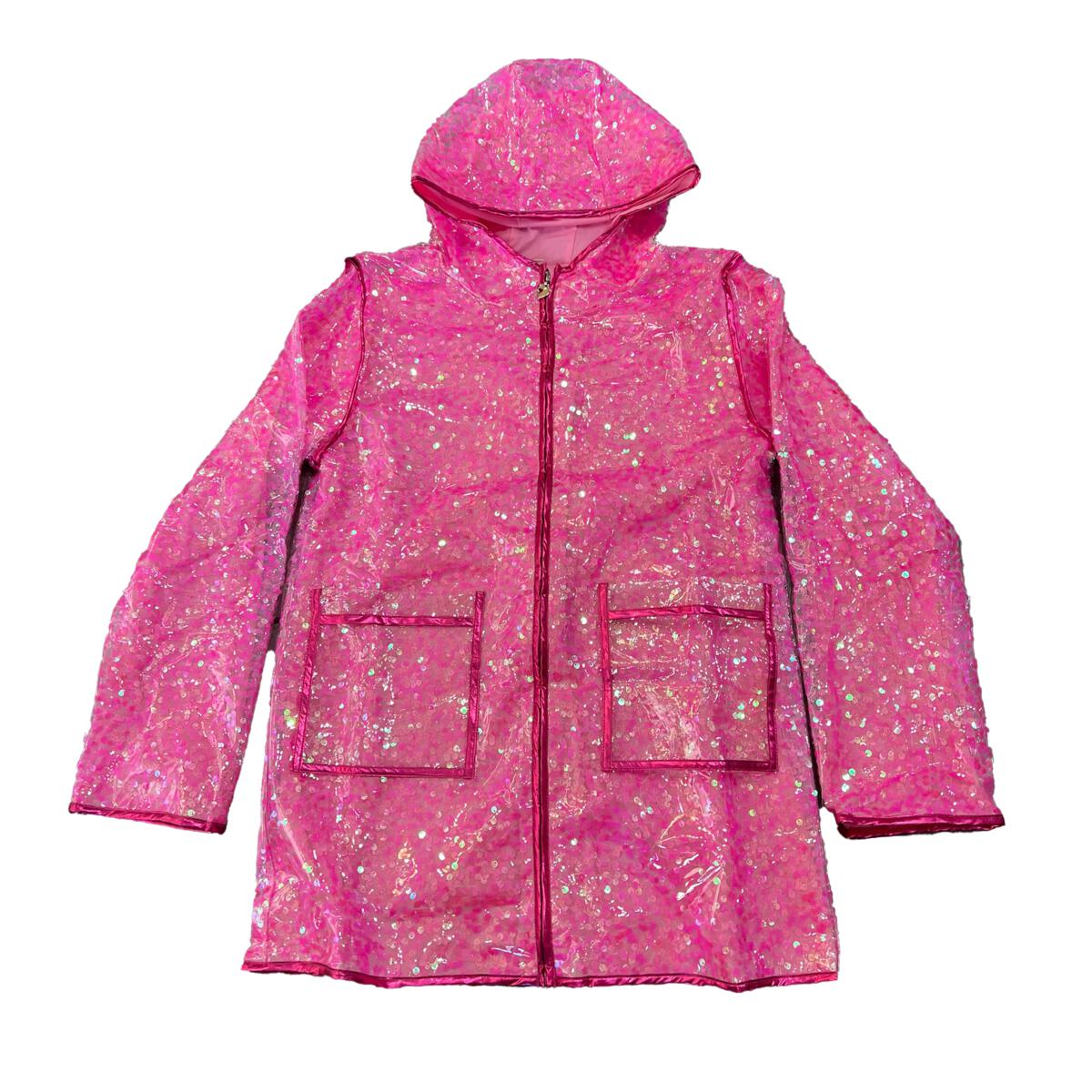 Tweenstyle Sequin Raincoat for Girls - Waterproof Glitter Jacket in 6 Colors | Perfect for School, Playdates & Outdoor Activities