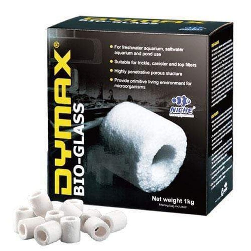 Dymax Bio Glass 1kg - Premium Aquarium Filter Media for Crystal Clear Water | Ideal for Freshwater & Saltwater Fish Tanks, Shrimp Tanks & Aquatic Plant Setups