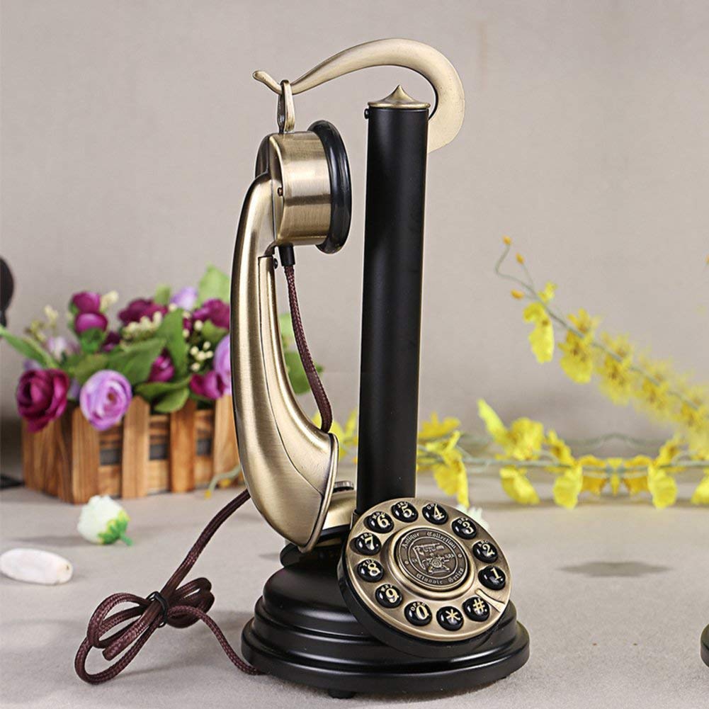 Vintage European & American Style Retro Telephone - Classic Wired Desk Phone for Home Decor, Office, and Film Set Props