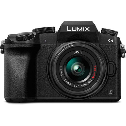 Refurbished Panasonic Lumix DMC-G7 Mirrorless Camera with 14-42mm Lens (Black) - Perfect for Vlogging, Travel Photography & YouTube Content Creation