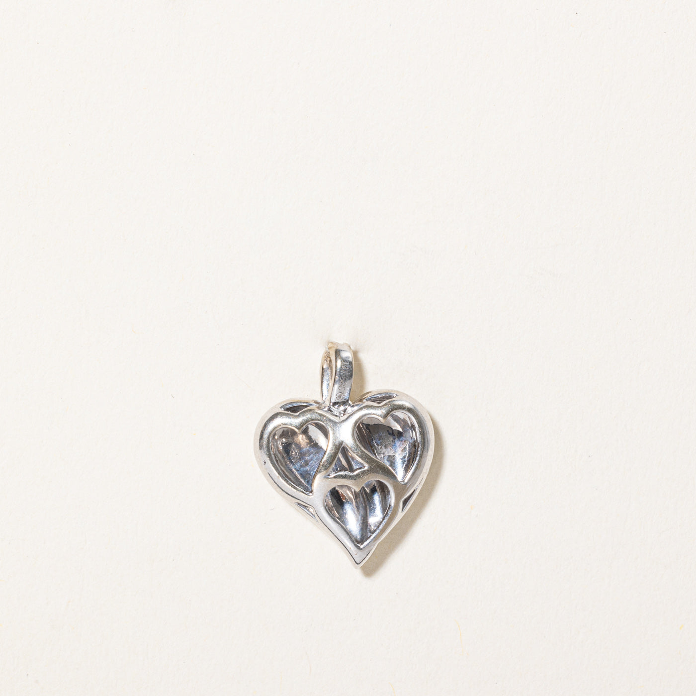 0.09ctw Diamond Puffed Heart Pendant Necklace - Elegant 14K Gold Jewelry for Women, Perfect Gift for Valentine's Day, Anniversary & Romantic Occasions