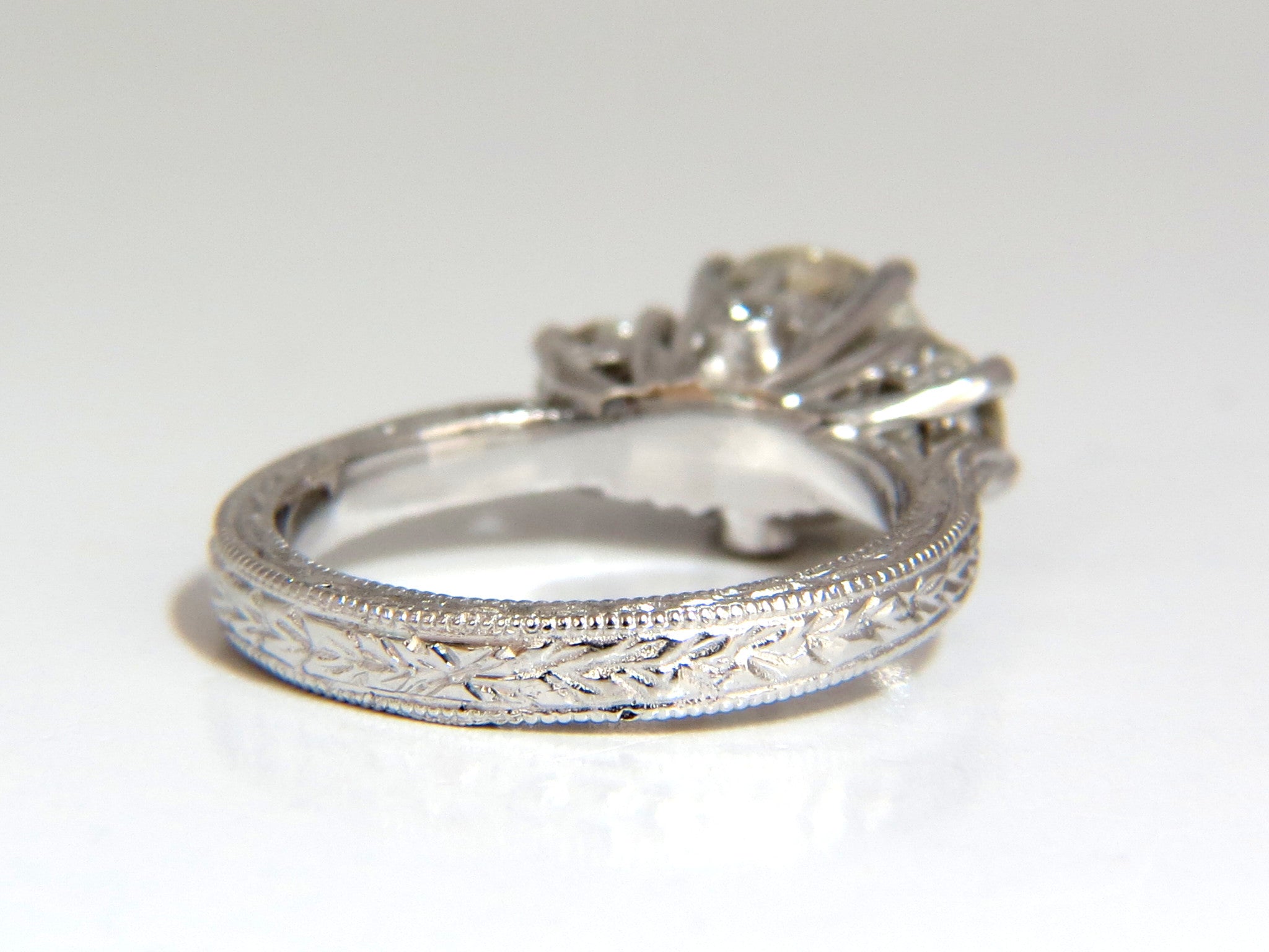 1.92ct Round Diamond & 0.50ct Diamonds Platinum Engagement Ring for Women - Perfect for Weddings, Anniversaries, and Special Occasions