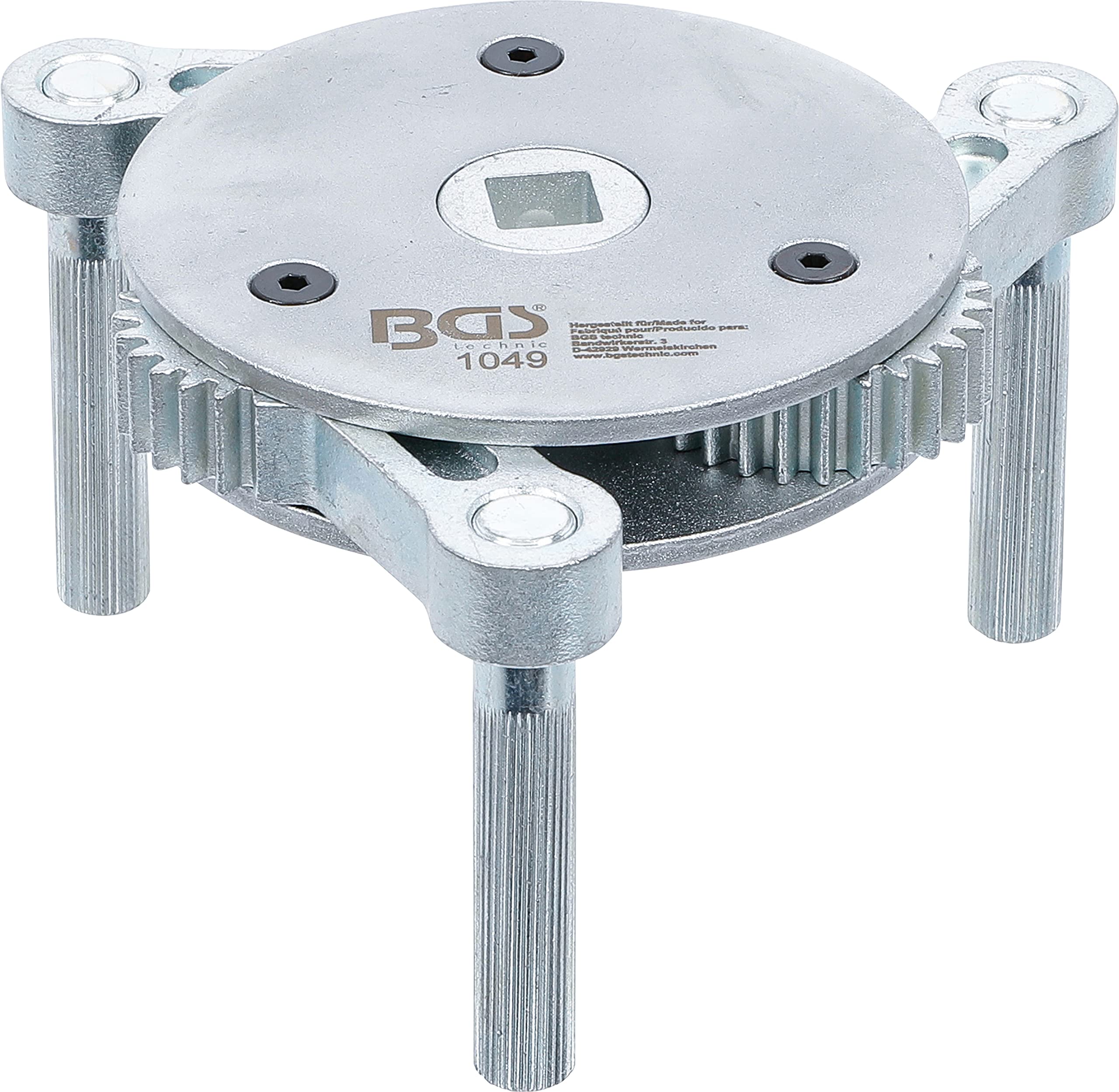 BGS 1049 Oil Filter Wrench - 3-Arm Adjustable Tool for 115-160 mm Oil Filters | Perfect for Car Maintenance & DIY Auto Repairs