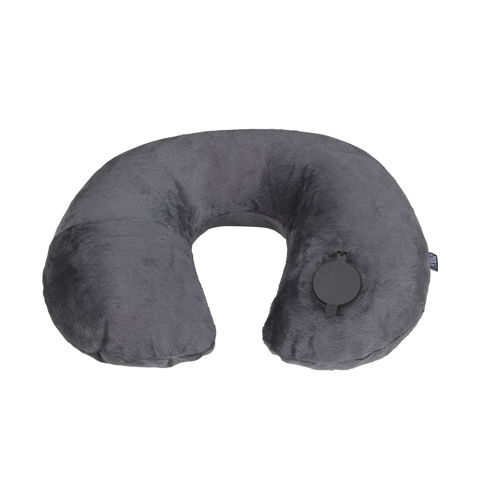 Lewis N. Clark Compact Travel Neck Pillow - Adjustable & Inflatable Cervical Support for Airplanes, Cars & Home Use - Gray One Size - Perfect for Long Flights, Road Trips & Neck Pain Relief