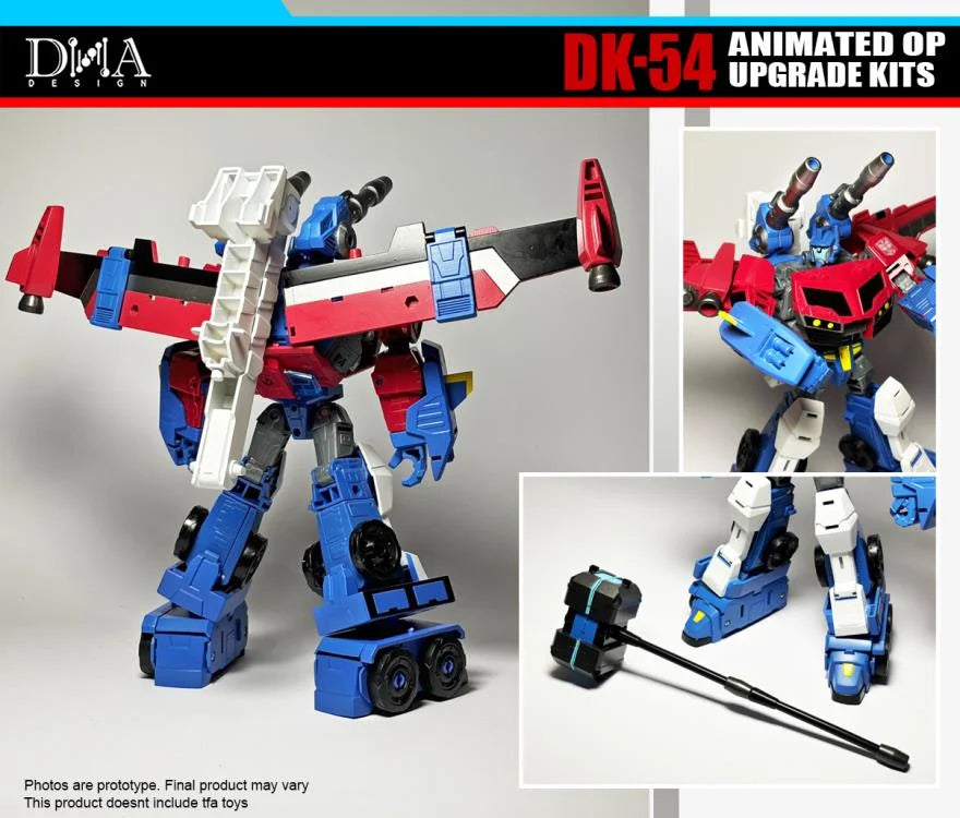 DNA Design DK 54 Upgrade Kit for Transformers Animated Optimus Prime - Enhance Your Collectible Figure with Premium Accessories for Display & Customization