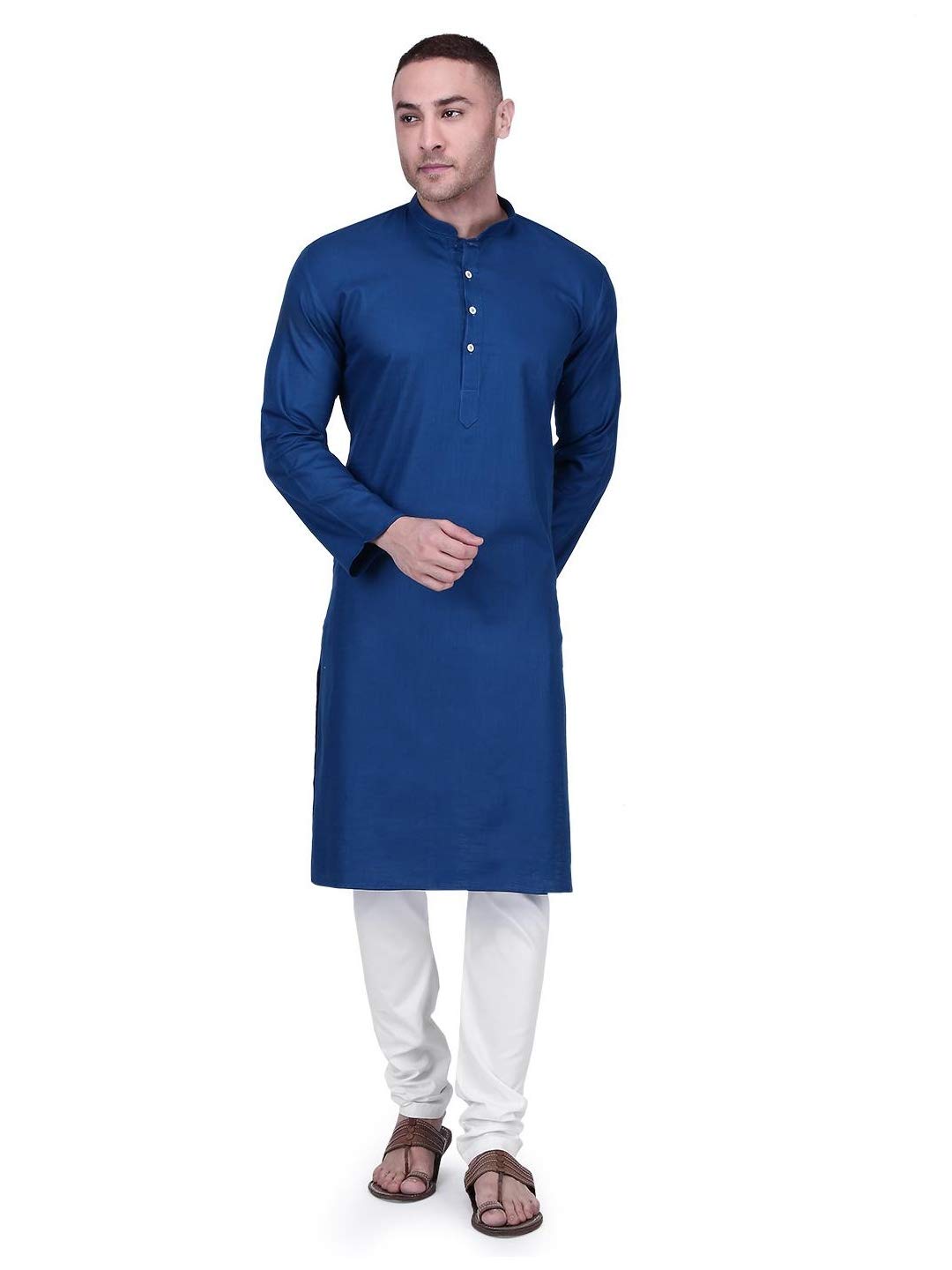 Premium Men's Cotton Kurta Pajama Set with Drawstring - 21 Color Options | Comfortable Indian Ethnic Wear for Festivals, Weddings & Casual Outings