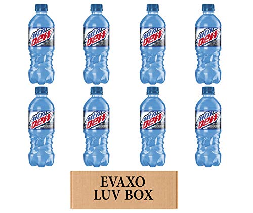 LUV BOX - Mtn Dew Voltage Raspberry Citrus Soda, 20oz Bottles (Pack of 8) by evaxo - Perfect for Parties, Gaming & Energy Boost