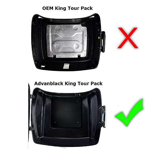 Premium Moto Onfire Tour Pack Liners with Pockets - Beige Carpet Inserts for Harley/AB Tour Pack Luggage Trunk (King Size) - Waterproof & Durable Motorcycle Storage Solution for Long Rides & Road Trips