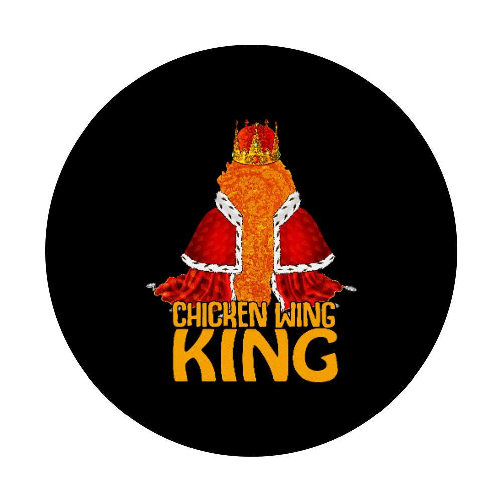 Crispy Buffalo Chicken Wings Nuggets - Fast Food King PopSockets PopGrip | Swappable Phone & Tablet Grip for Secure Hold | Perfect for Game Nights, Parties & On-the-Go Snacking
