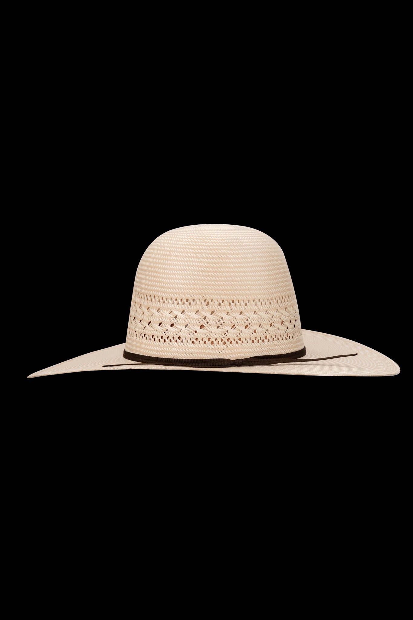 Rock'em 30X Colorado Open Crown Straw Cowboy Hat for Men - Western Style Sun Protection for Outdoor, Rodeo, and Ranch Activities