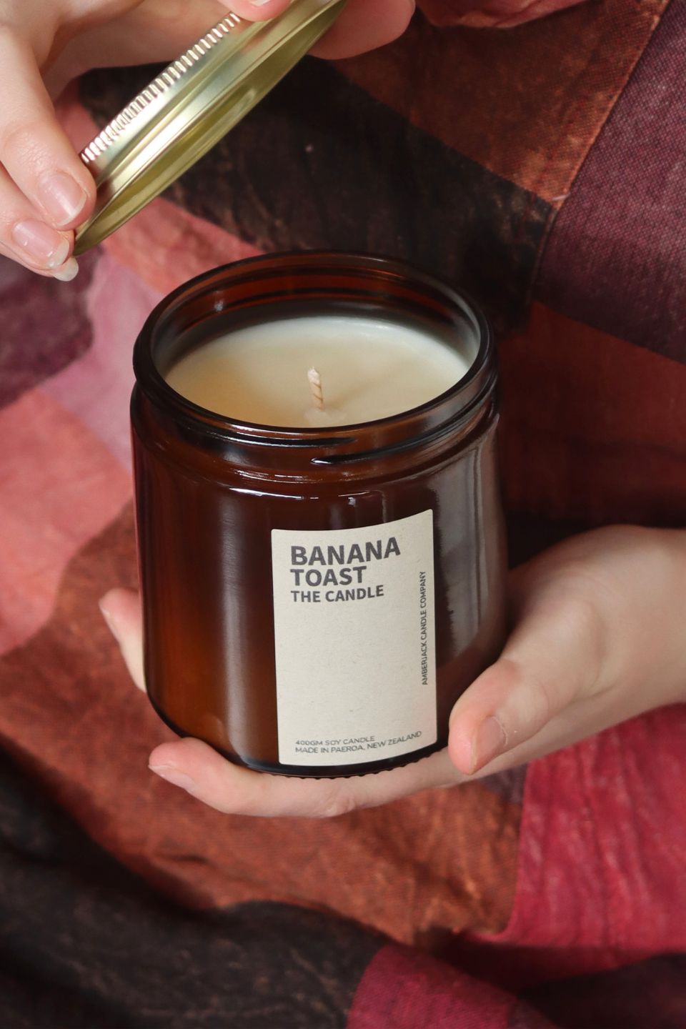 Banana Toast Scented Candle 400g | Natural Soy Wax | Long Lasting Fragrance | Perfect for Home Decor, Relaxation & Gift Giving