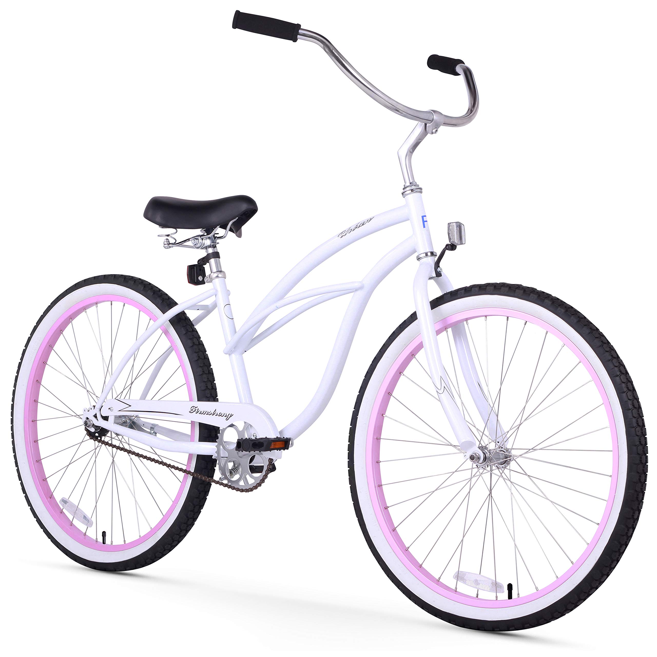 Firmstrong Urban Lady Beach Cruiser Bicycle - 24 Inch & 26 Inch Women's Comfort Bike with Optional eBike Upgrade | Perfect for Coastal Rides, City Commuting & Leisure Cycling