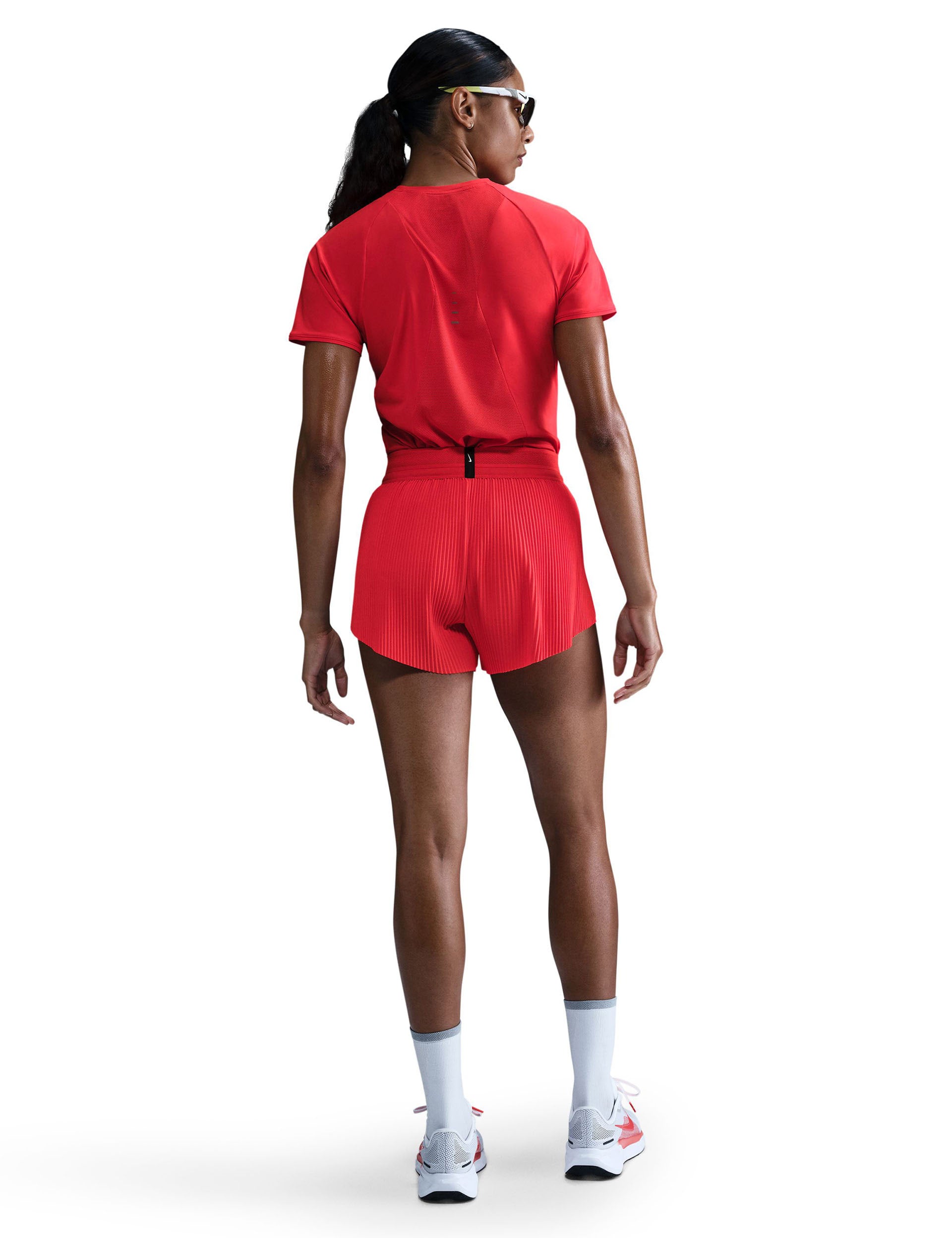 AeroSwift Dri FIT ADV 3 Running Shorts for Men & Women - Light Crimson/Black - Moisture Wicking Athletic Shorts for Running, Gym Workouts & Outdoor Sports