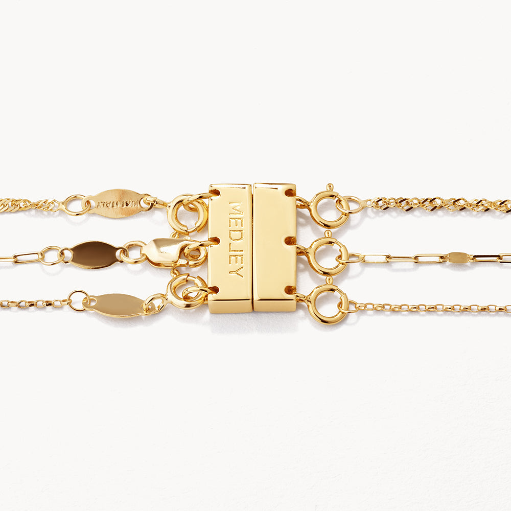Layered Gold Necklace Connector - Multi Strand Jewelry Clasp for Necklaces & Bracelets - Perfect for DIY Jewelry Making & Layering Accessories