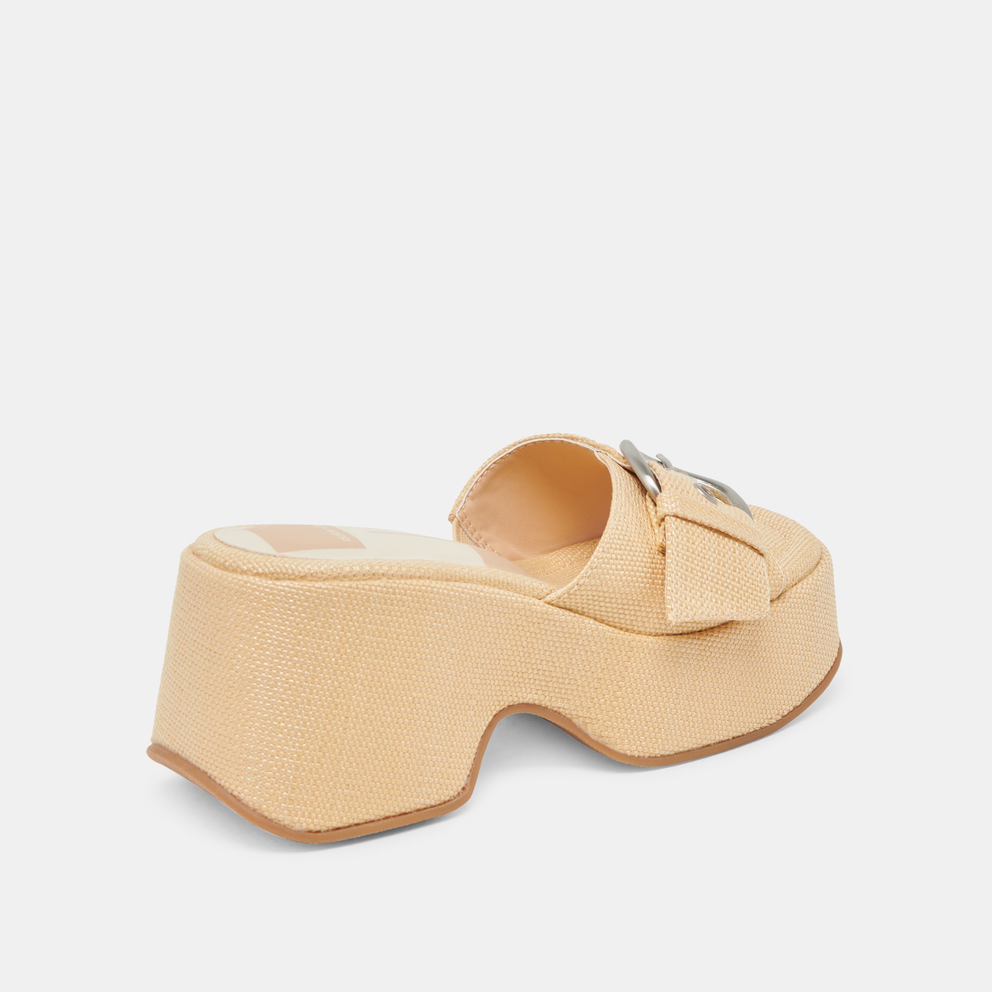 GISEL Women's Natural Woven Raffia High Heels Sandals - Comfortable Summer Wedges for Beach, Party & Wedding Occasions