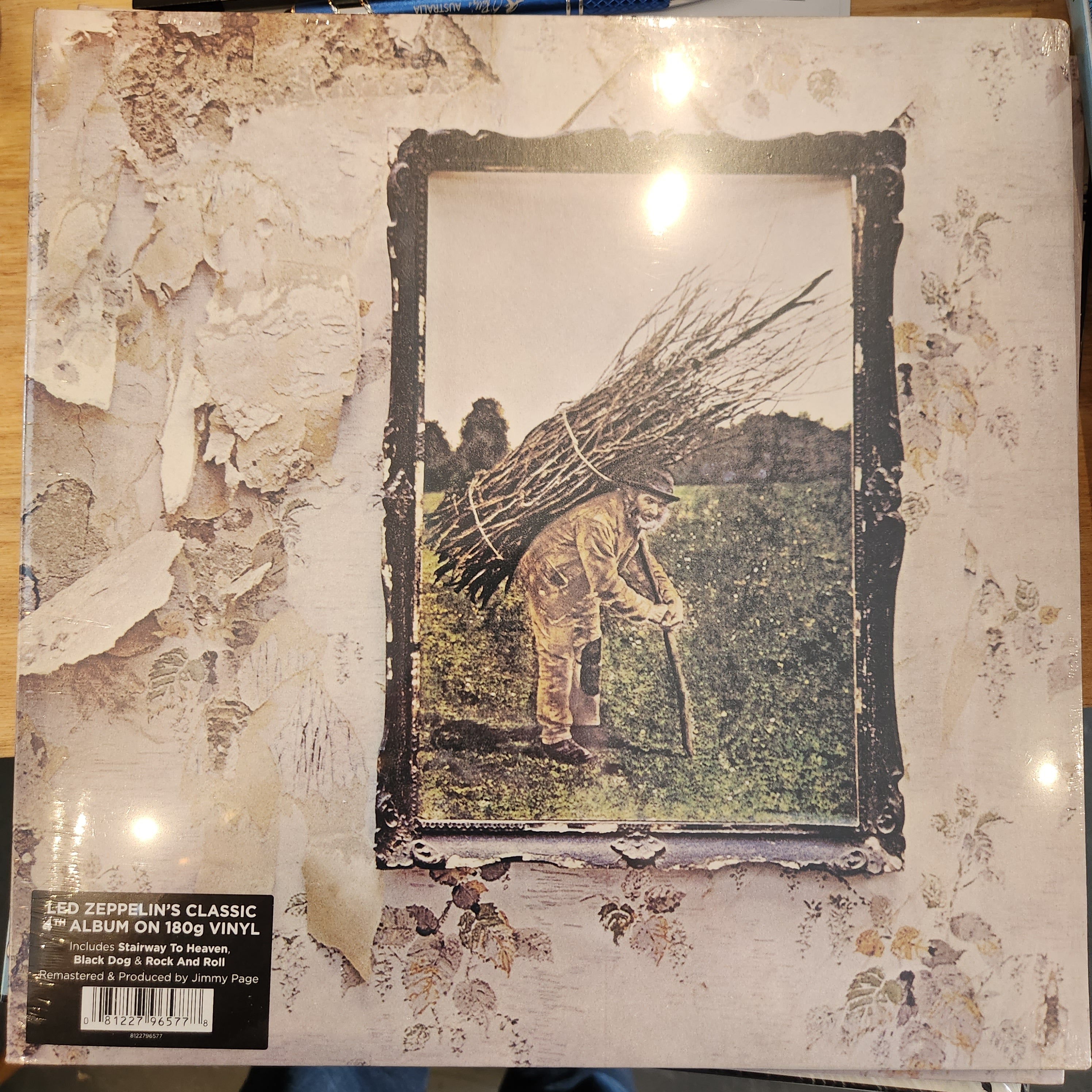 Led Zeppelin IV Clear Vinyl LP Record - Limited Edition 180g Audiophile Vinyl | Classic Rock Music Album for Collectors & Audiophiles | Perfect for Home Listening & Gift Giving