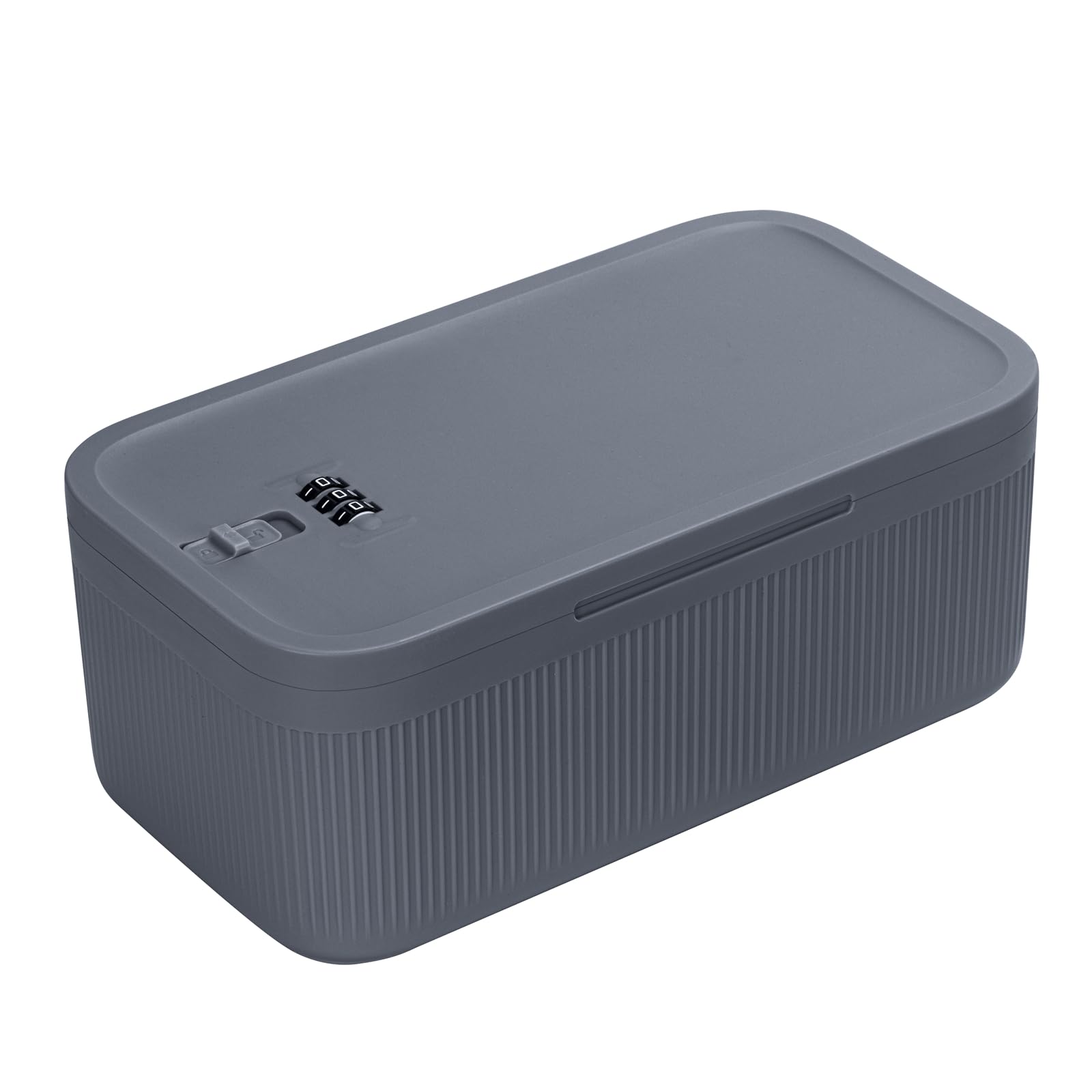 Secure Lockable Storage Box for Medicine, Food & Smart Devices - Travel Case, Refrigerator Bin & Small Lockbox for Office, Home, School - Ideal for Organizing Medications, Snacks & Valuables - Perfect Gift for Father's Day, Travel & Home Security