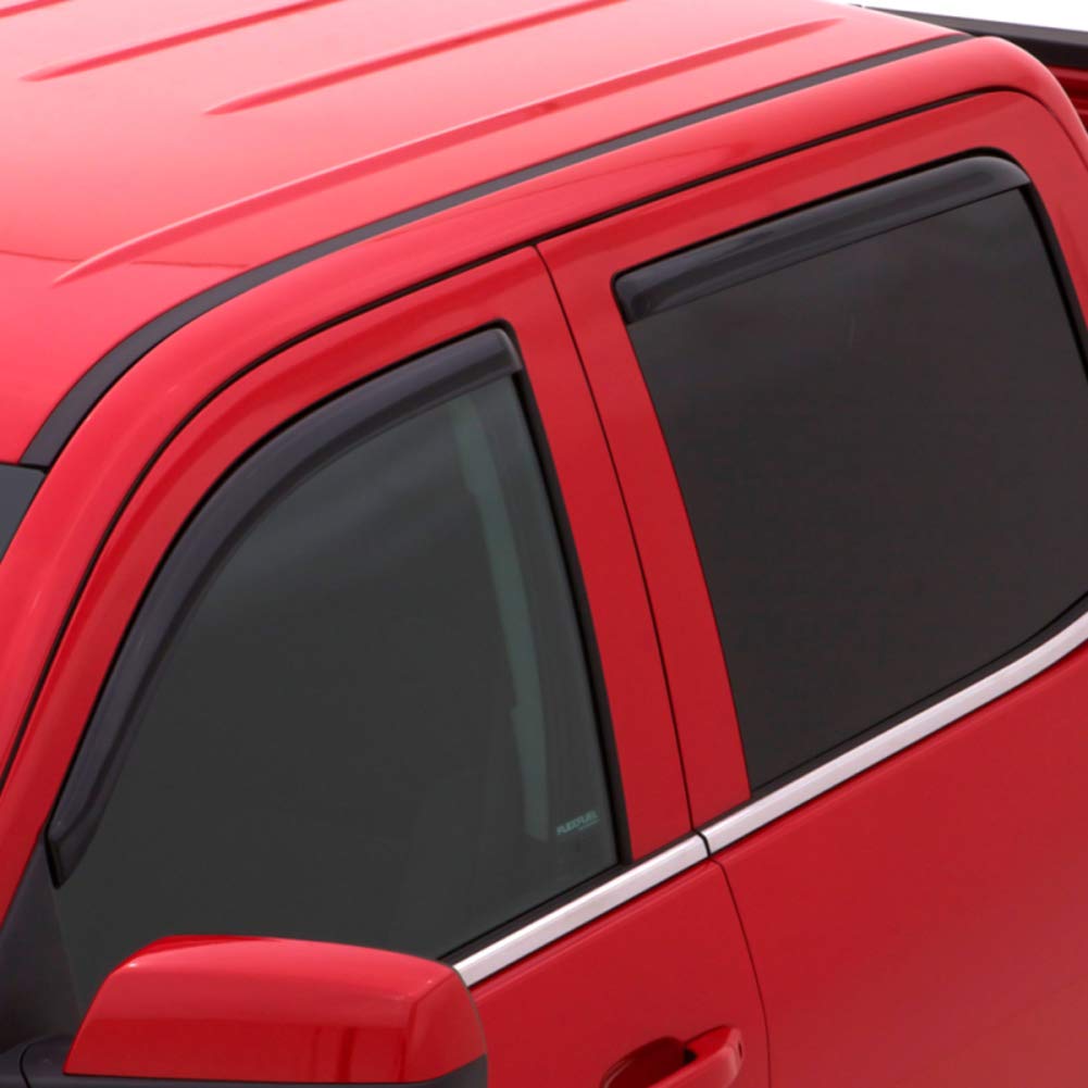 Ventvisor In-Channel Window Deflector 4-Piece Set - Rain Guard for Trucks & SUVs - Reduce Wind Noise & Keep Cabin Dry While Driving