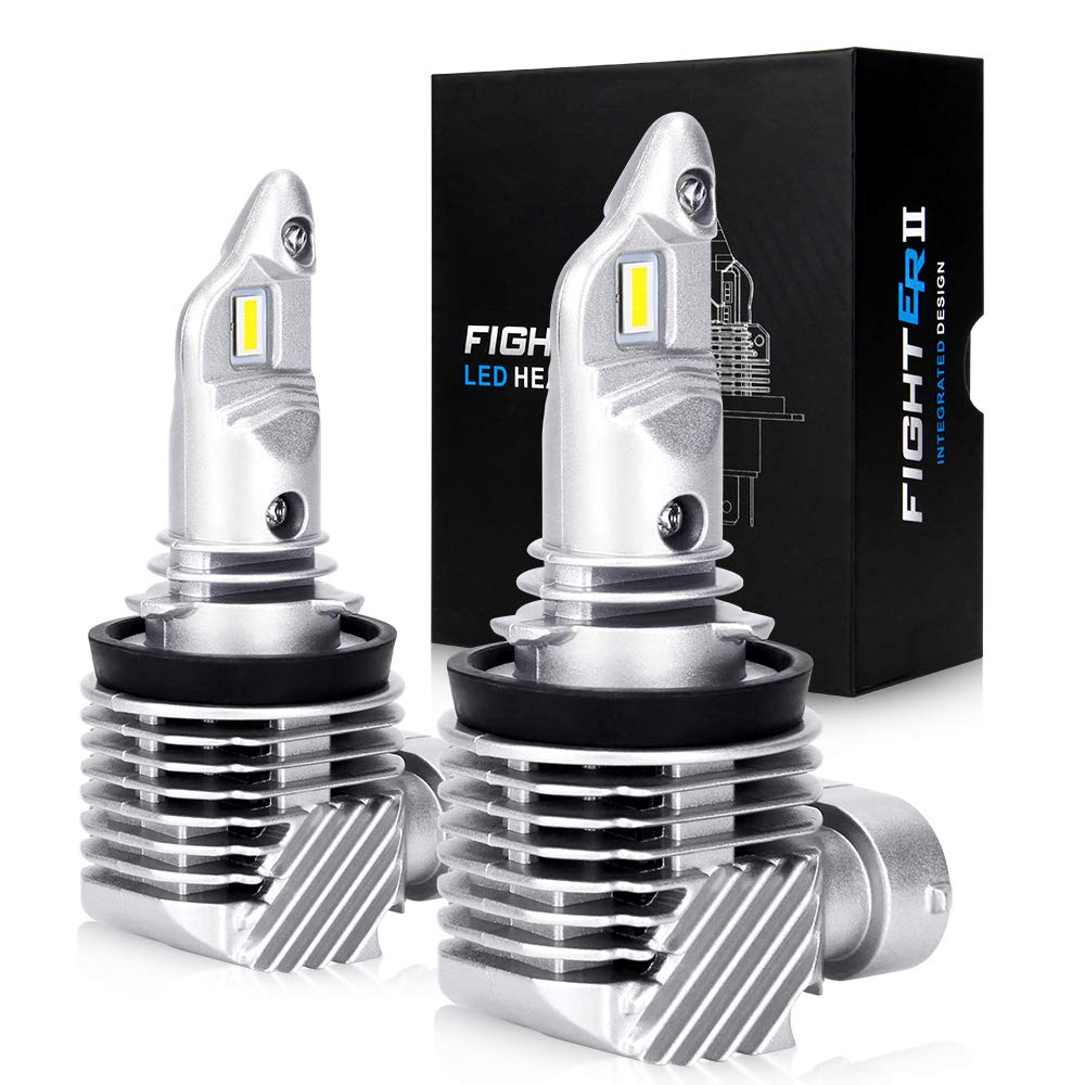 OPL5 H11/H8/H9 LED Headlight Bulbs - 40W 10000 Lumens 6500K Super Bright White Light - Plug and Play Conversion Kit (Pack of 2) - Perfect for Night Driving, Foggy Conditions & Off-Road Adventures