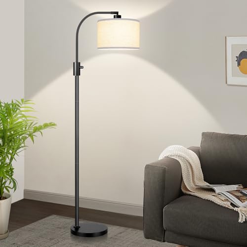 Matte Black-Beige Linen Shade