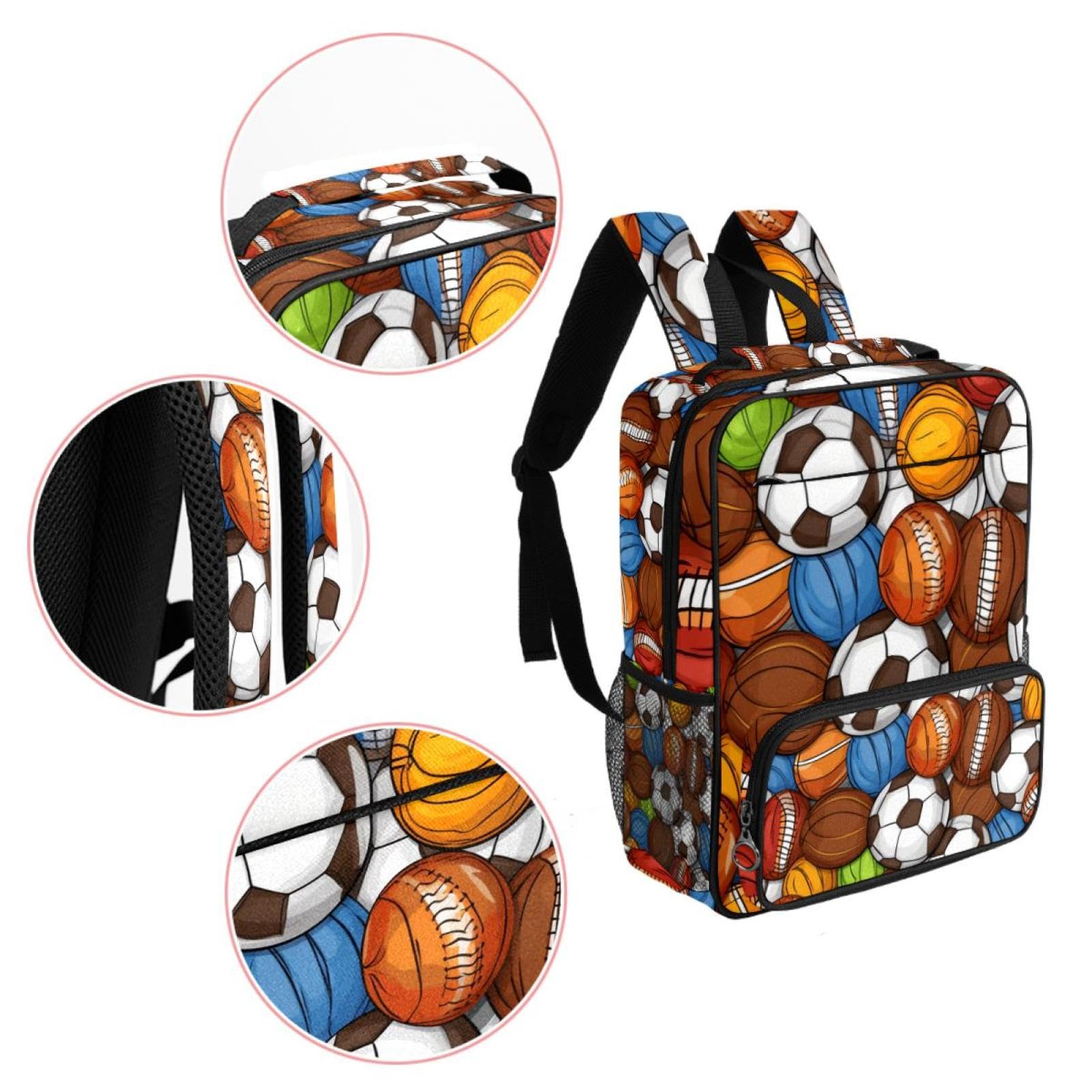 Best Travel & Work Backpack for Men & Women - Durable Sports Backpack for Basketball, Football, Volleyball - Perfect for Gym, School, Office & Outdoor Adventures