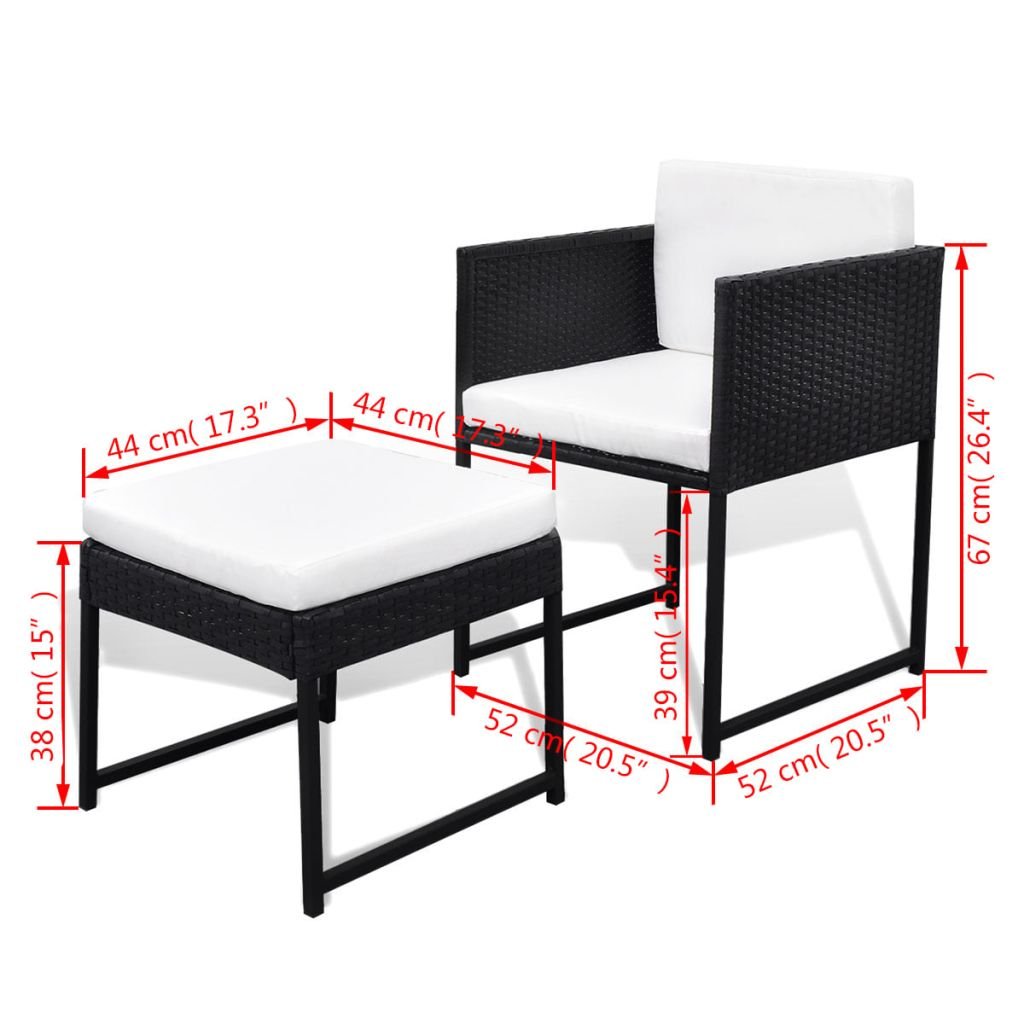Tidyard Modern 8-Person Outdoor Dining Set - 9-Piece Patio Furniture with Tempered Glass Table & Black Poly Rattan Chairs - Perfect for Garden, Backyard, and Poolside Entertaining