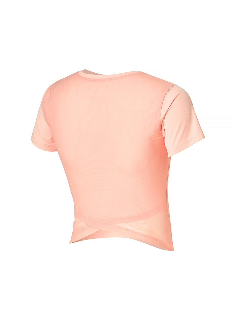 Breathable Power Mesh Short Sleeve T-Shirt for Women - Comfortable Workout & Yoga Top - Moisture Wicking Activewear for Running, Gym & Fitness