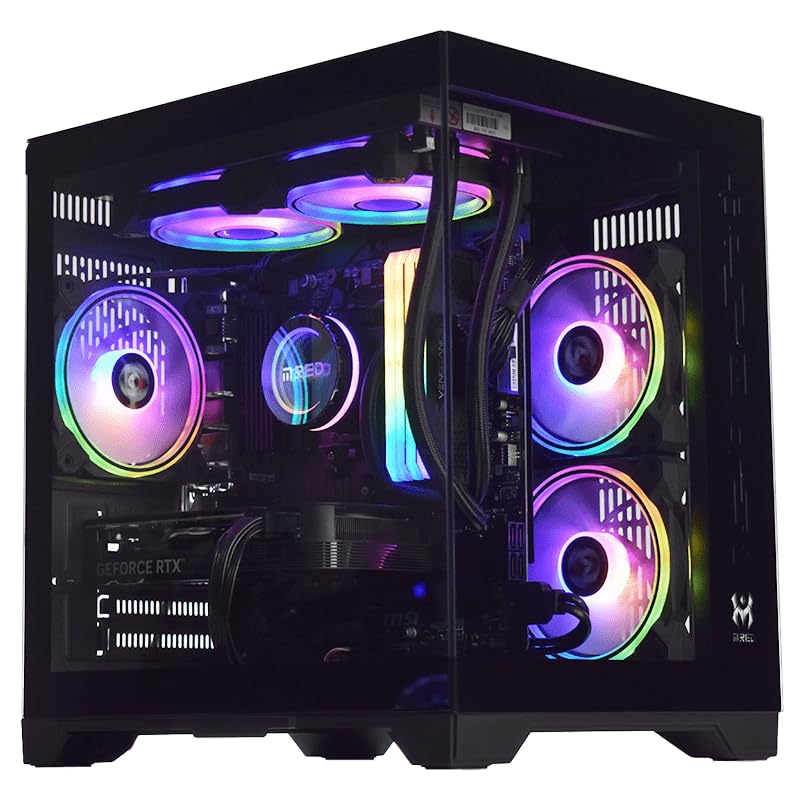 High-Performance M.Red Gaming PC - RTX 4060Ti, Ryzen 7 5700X, 32GB DDR4 RAM, 1TB NVMe SSD (Model CBT011-04) - Perfect for 4K Gaming, Streaming & Content Creation