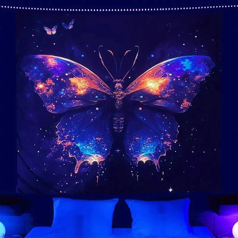 Blacklight Butterfly UV Flashlight - Perfect for Glow Parties, Halloween Decor & Nighttime Adventures