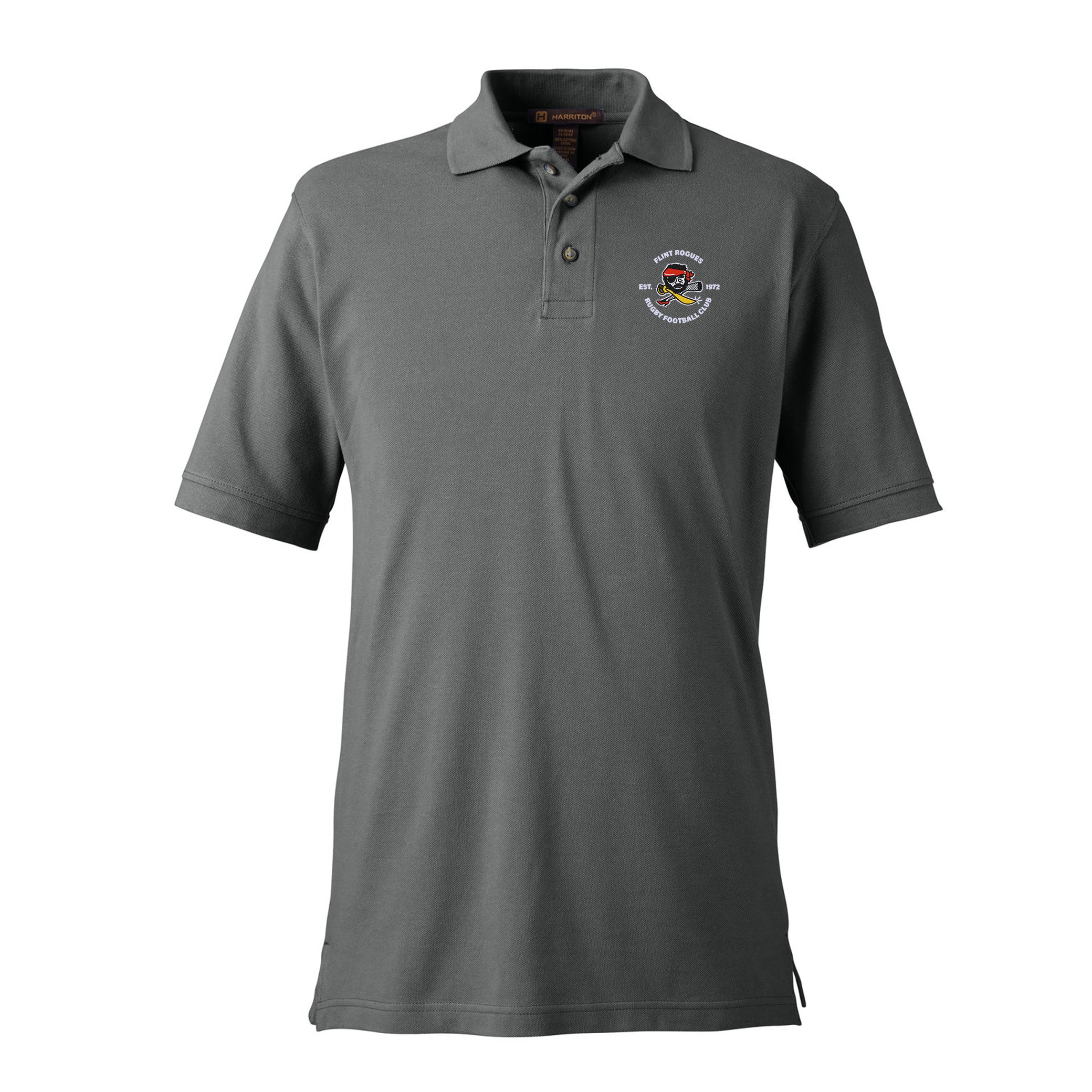 Flint Rogues RFC Ringspun Cotton Polo Shirt for Men - Soft, Breathable & Durable - Perfect for Golf, Casual Wear & Outdoor Activities