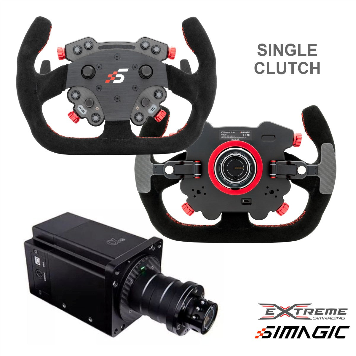 Simagic Alpha Direct Drive Wheel Base - 15Nm Torque for Realistic Racing Simulation | Compatible with PC & PS5 | Perfect for Sim Racing Enthusiasts & Professional Gamers