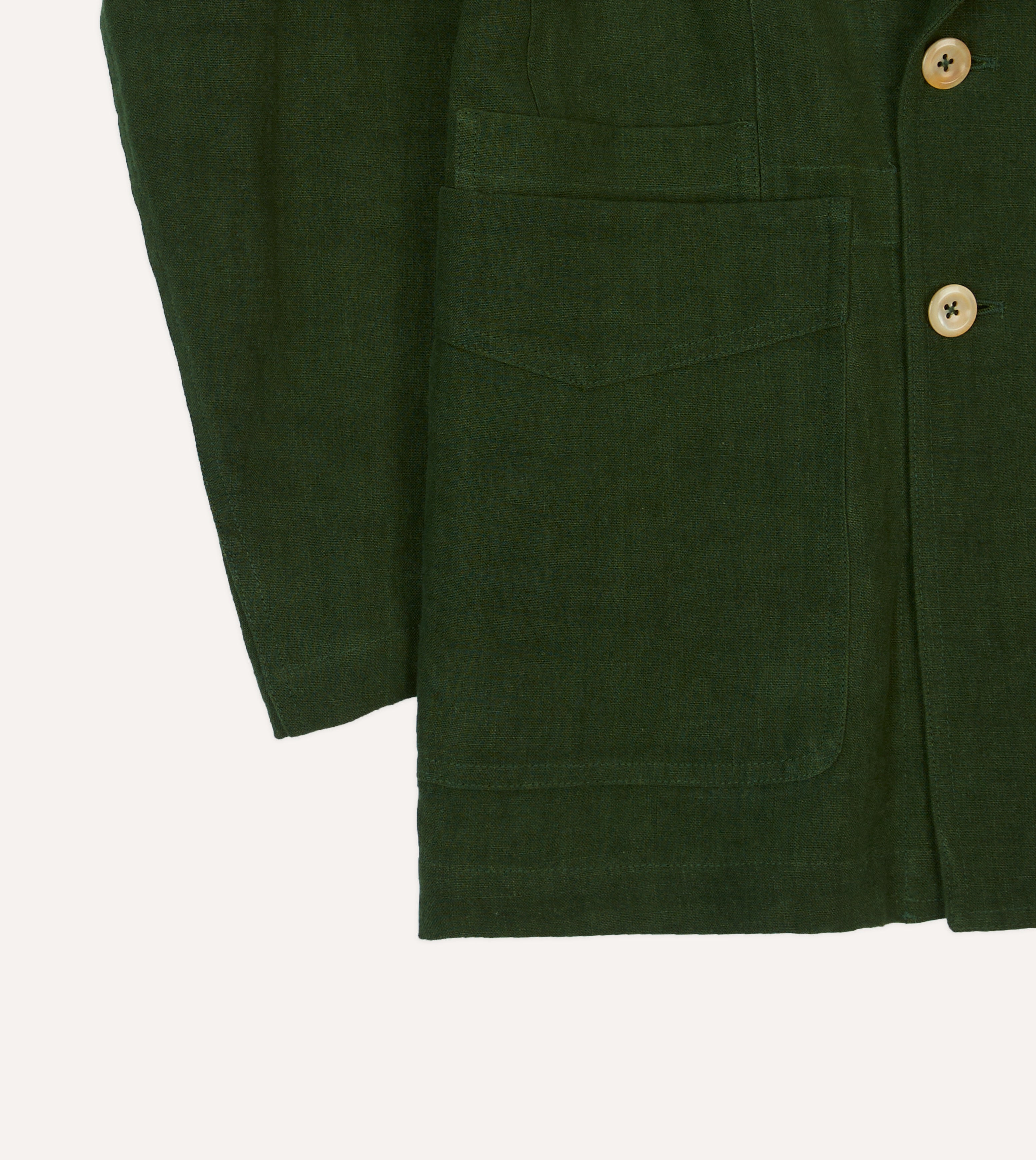 Green Linen Games Blazer Mk. III - Premium Men's Casual Jacket for Gaming & Lounge Wear | Comfortable & Stylish Outerwear for PC Gaming, Esports & Relaxing at Home