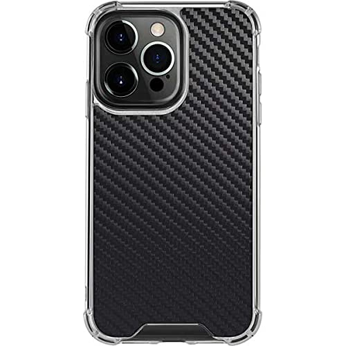 Skinit Clear iPhone 13 Pro Case with Carbon Fiber Design - Ultra Slim Protective Cover for iPhone 13 Pro - Perfect for Everyday Use, Work & Travel