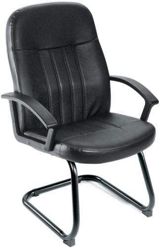 Boss Guest Chair with Sled Base [B8109] - Premium Office Chair for Reception & Conference Rooms - Perfect for Corporate Waiting Areas & Executive Offices