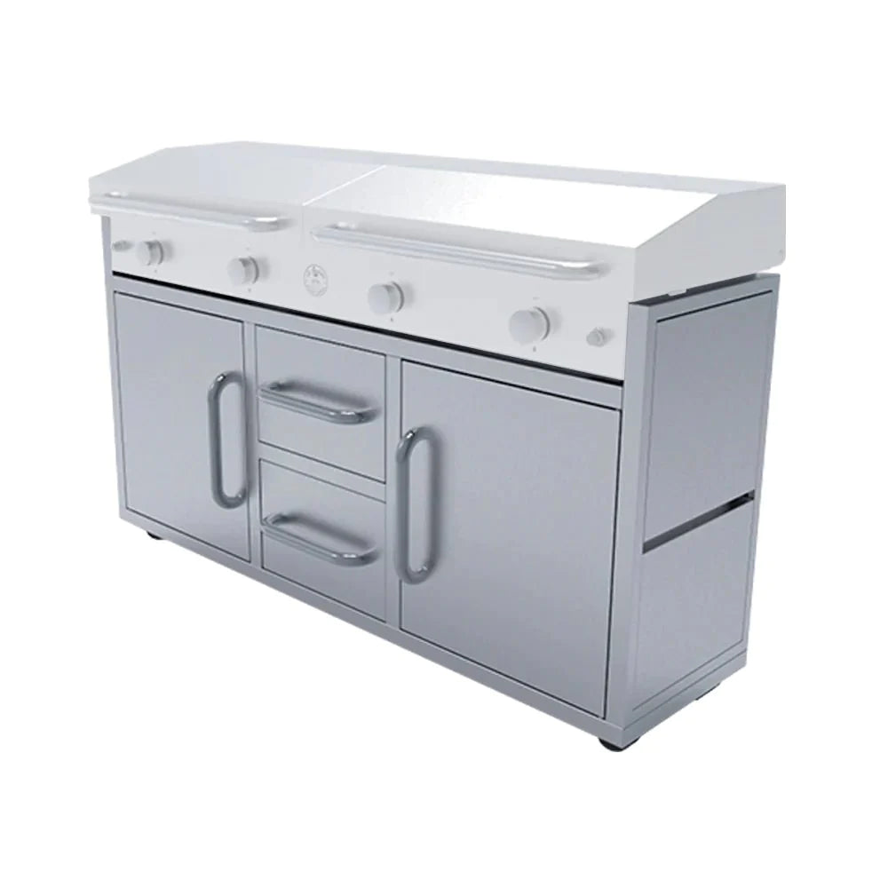 Le Griddle Freestanding Cart for 60 Gas Griddles | Heavy-Duty Commercial Kitchen Cart | Perfect for Restaurants, Food Trucks & Outdoor Cooking | GFCART160
