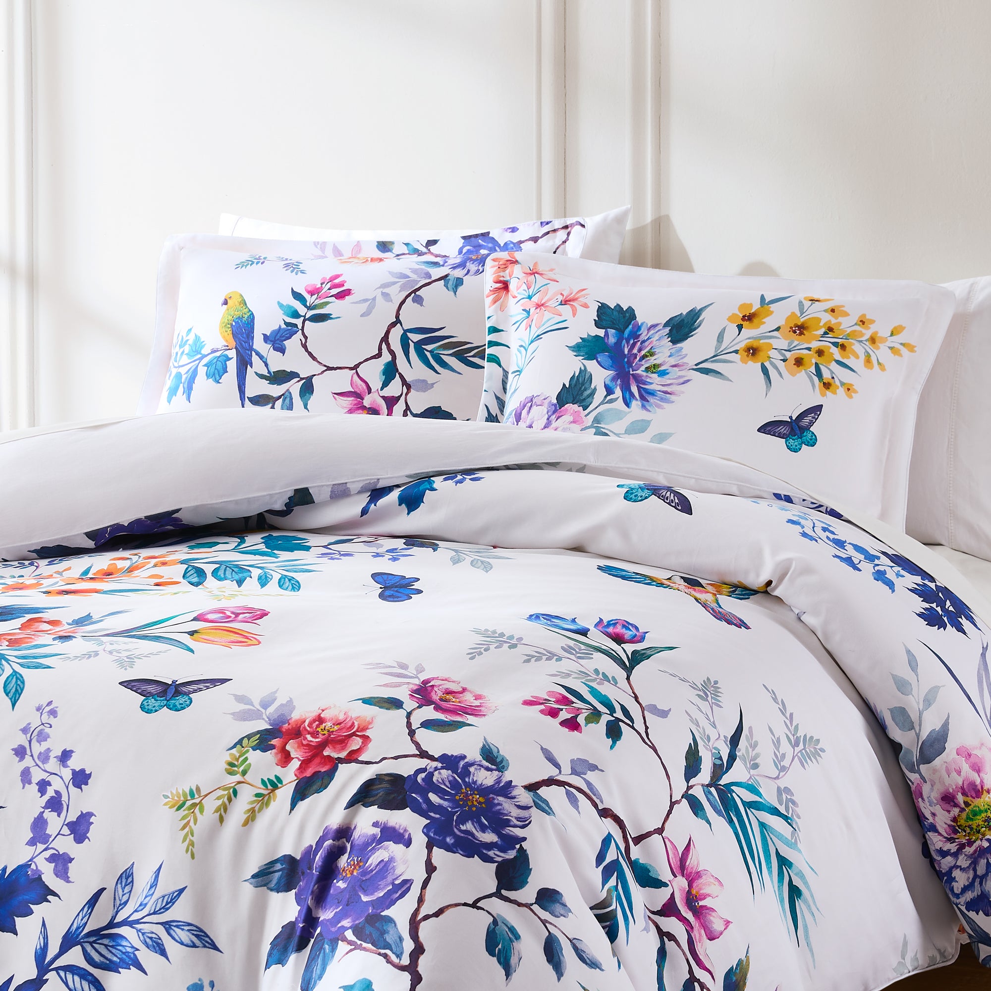 Premium 100% Cotton Duvet Cover Set - Soft & Breathable Bedding - Queen/King Size - Modern Boho Style for Cozy Bedroom Decor