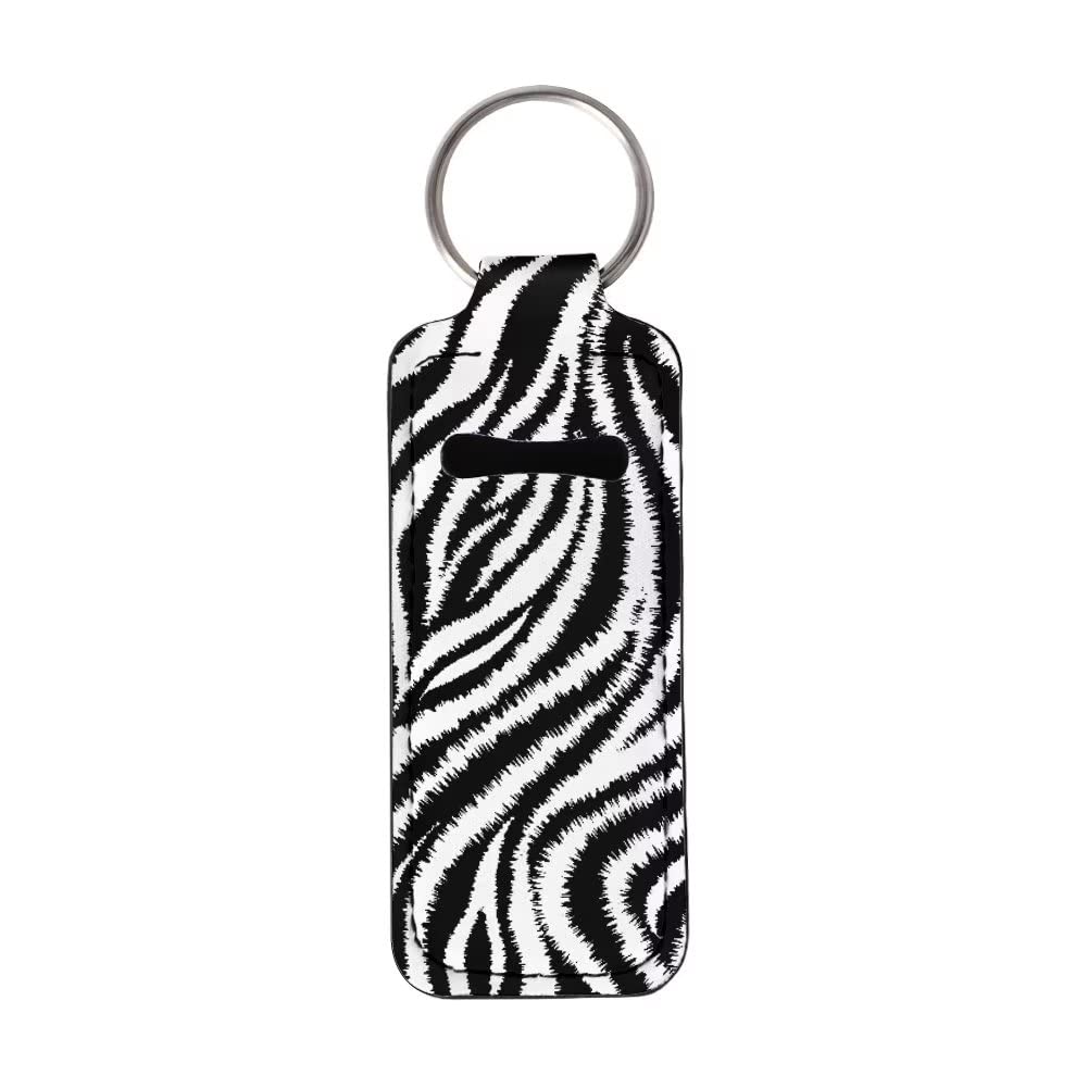 YoungerBaby Tribal Mandala Flower Lip Balm Holder Keychain - Stylish Chapstick Sleeve & Pouch for Women - Perfect for Purse, Backpack, Gym, Travel & Daily Essentials Organization