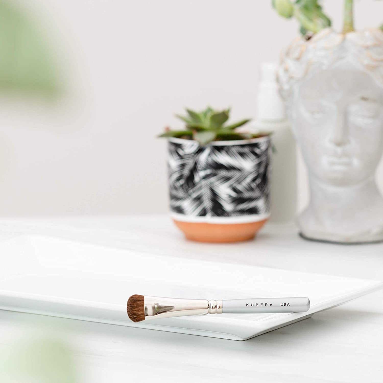 Premium Eye Makeup Brush Set - 100% Natural Hair Blender & Concealer Brushes for Eyeshadow & Glitter | Precision Application | Made in USA | Perfect for Professional Makeup & Daily Beauty Routine