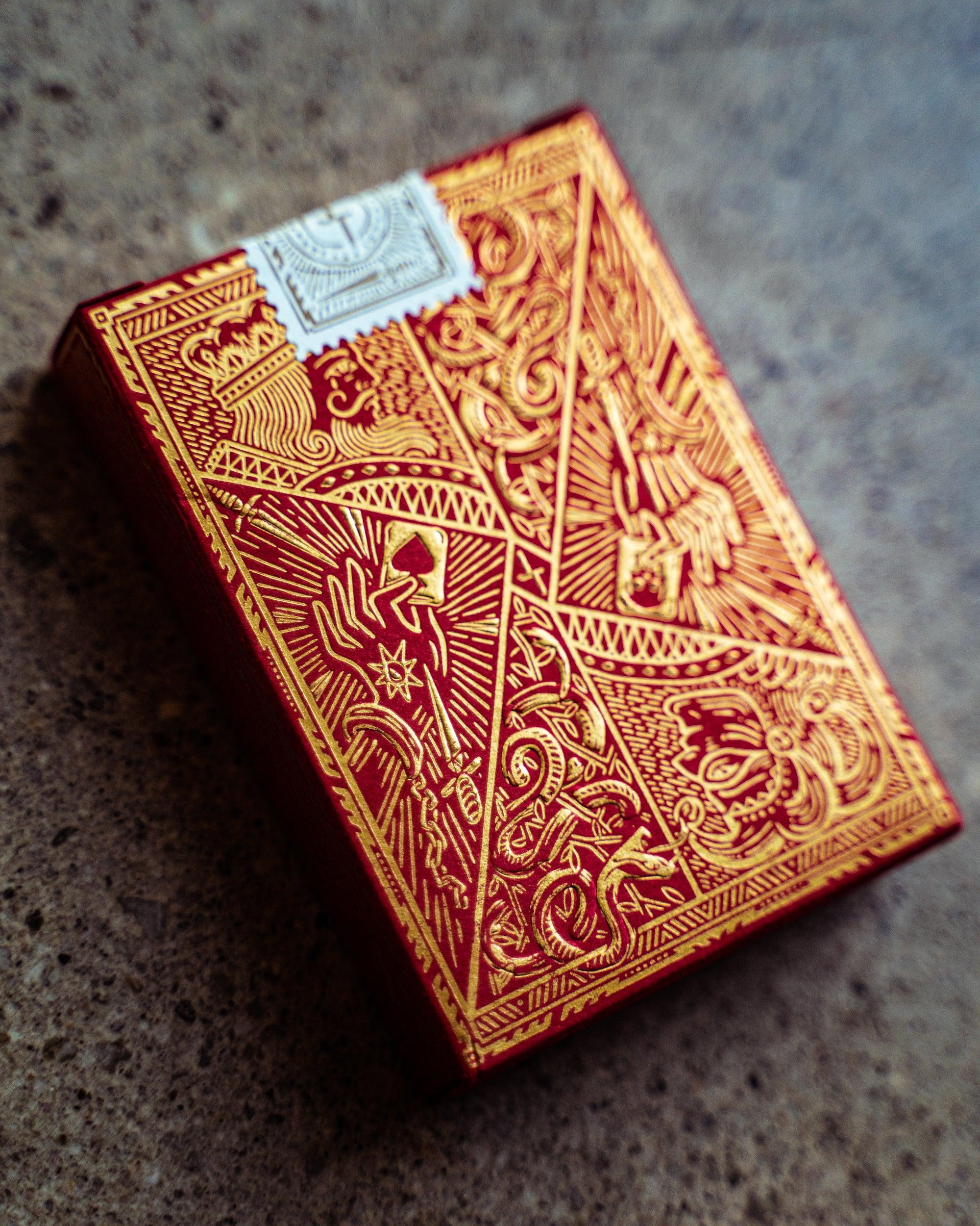 Joker and the Thief Blood Red Edition - Premium Playing Cards for Poker, Magic Tricks & Game Nights - Perfect for Collectors and Card Game Enthusiasts