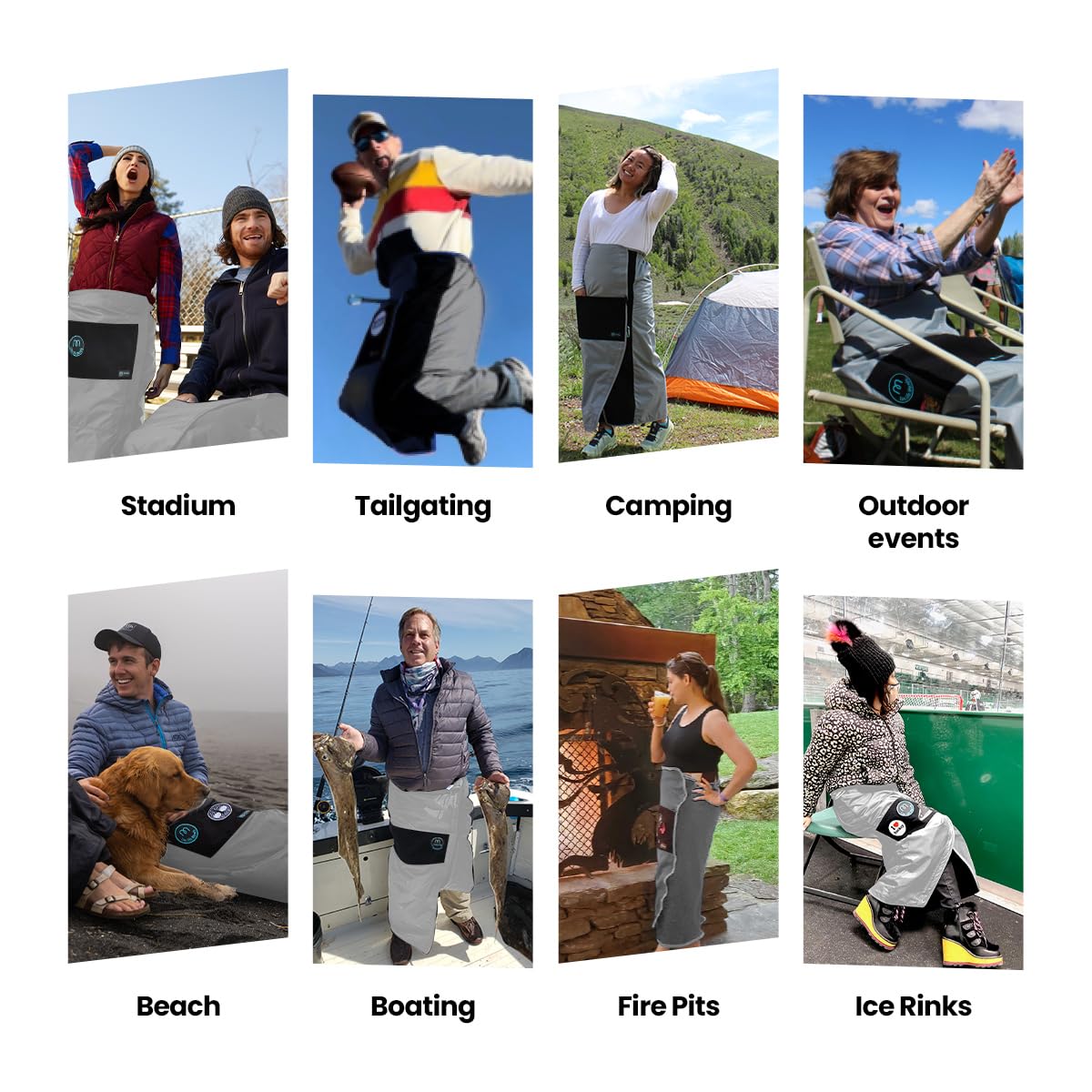 Mozy Wearable & Weatherproof Outdoor Blanket - Lower Body Thermal Wrap for Superior Warmth | Perfect for Camping, Hiking, and Winter Sports | Waterproof & Windproof Travel Blanket