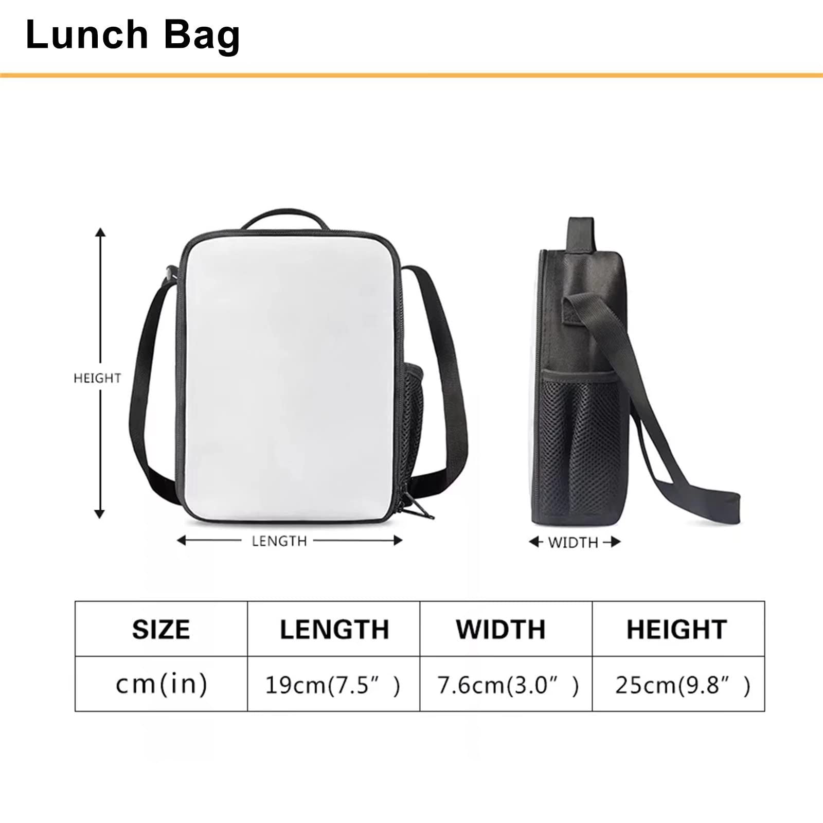 Suobstales 3-Piece Water Basketball Backpack Set for Boys - Kids School Bookbag with Lunch Box & Pencil Case, Lightweight Sports Backpack for Elementary & Kindergarten Students - Perfect for School, Travel & Outdoor Activities
