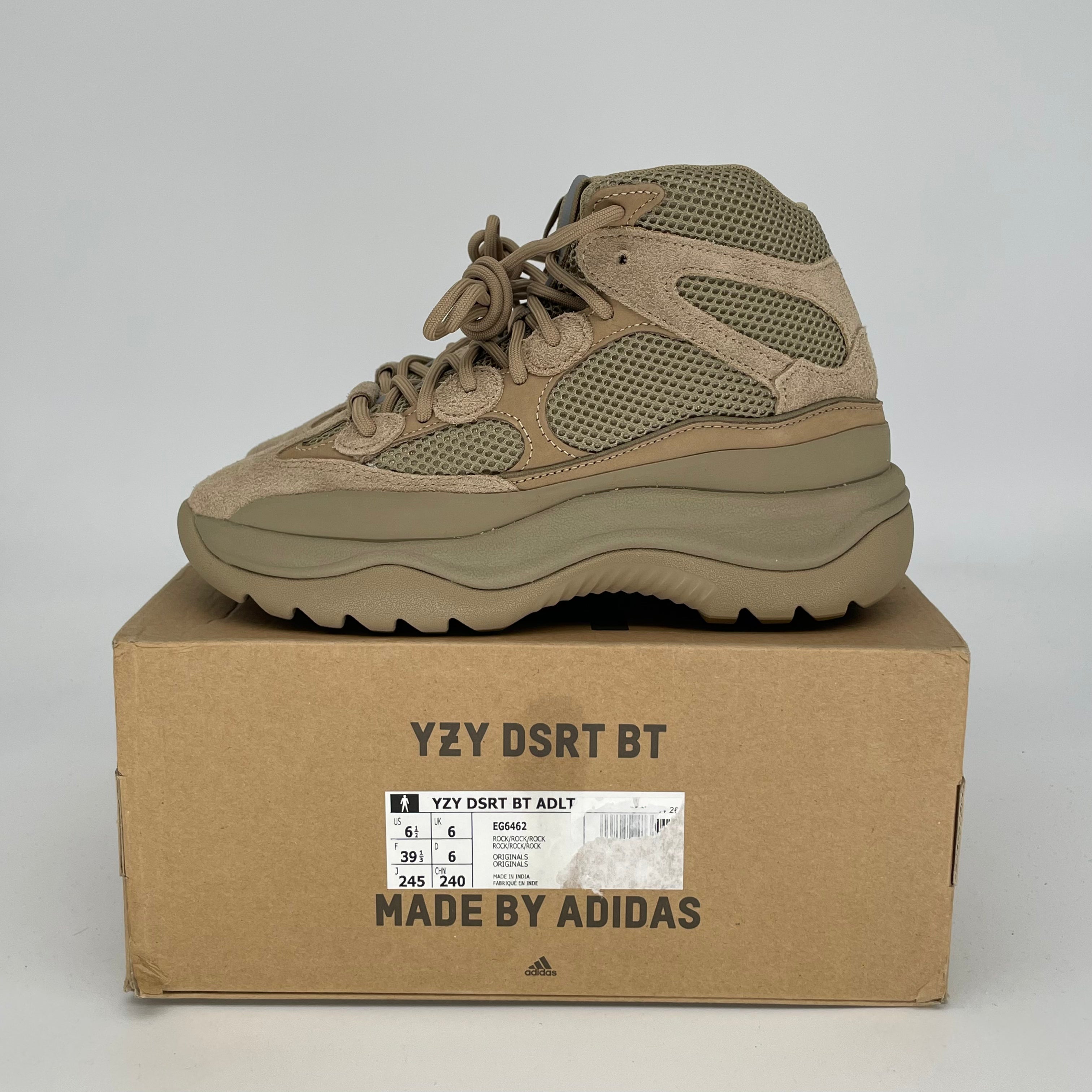 Adidas Yeezy Desert Boot Rock Women's Size 6.5/8W EG6462 - Stylish & Comfortable Hiking & Outdoor Adventure Shoes