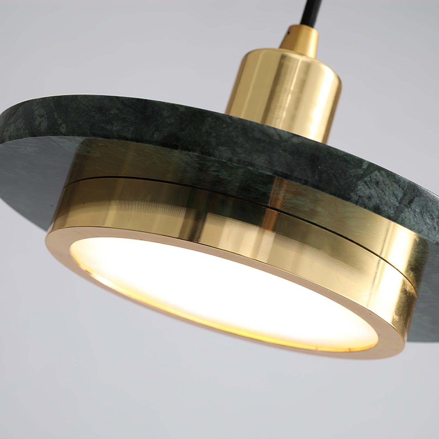 Modern Double Circle Pendant Light Fixture - Industrial Chic Dining Room & Kitchen Island Lighting - Adjustable Hanging Chandelier for Home Decor