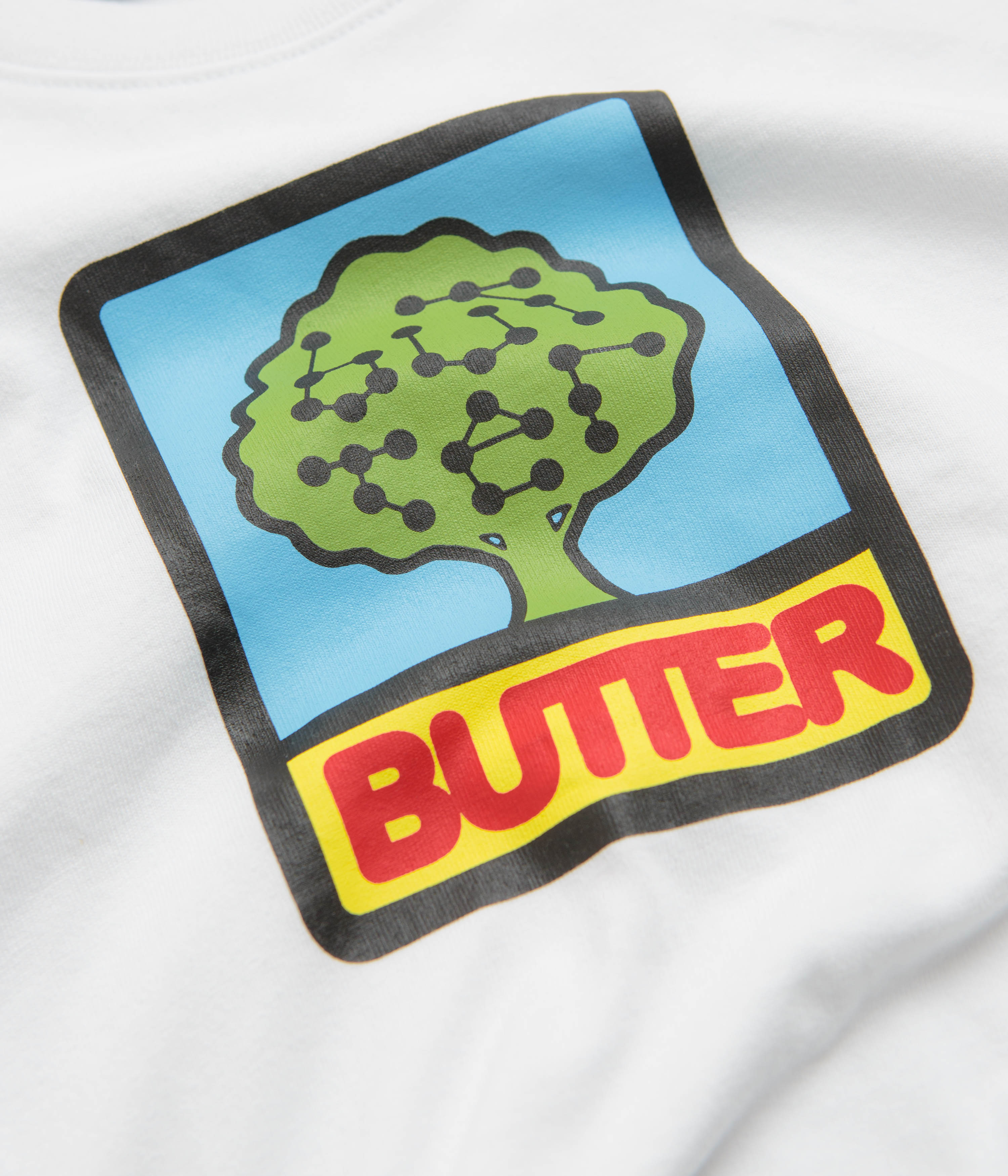 Butter Goods Growth T-Shirt for Men & Women - Soft Cotton White Tee - Perfect for Casual Wear, Gym, and Street Style