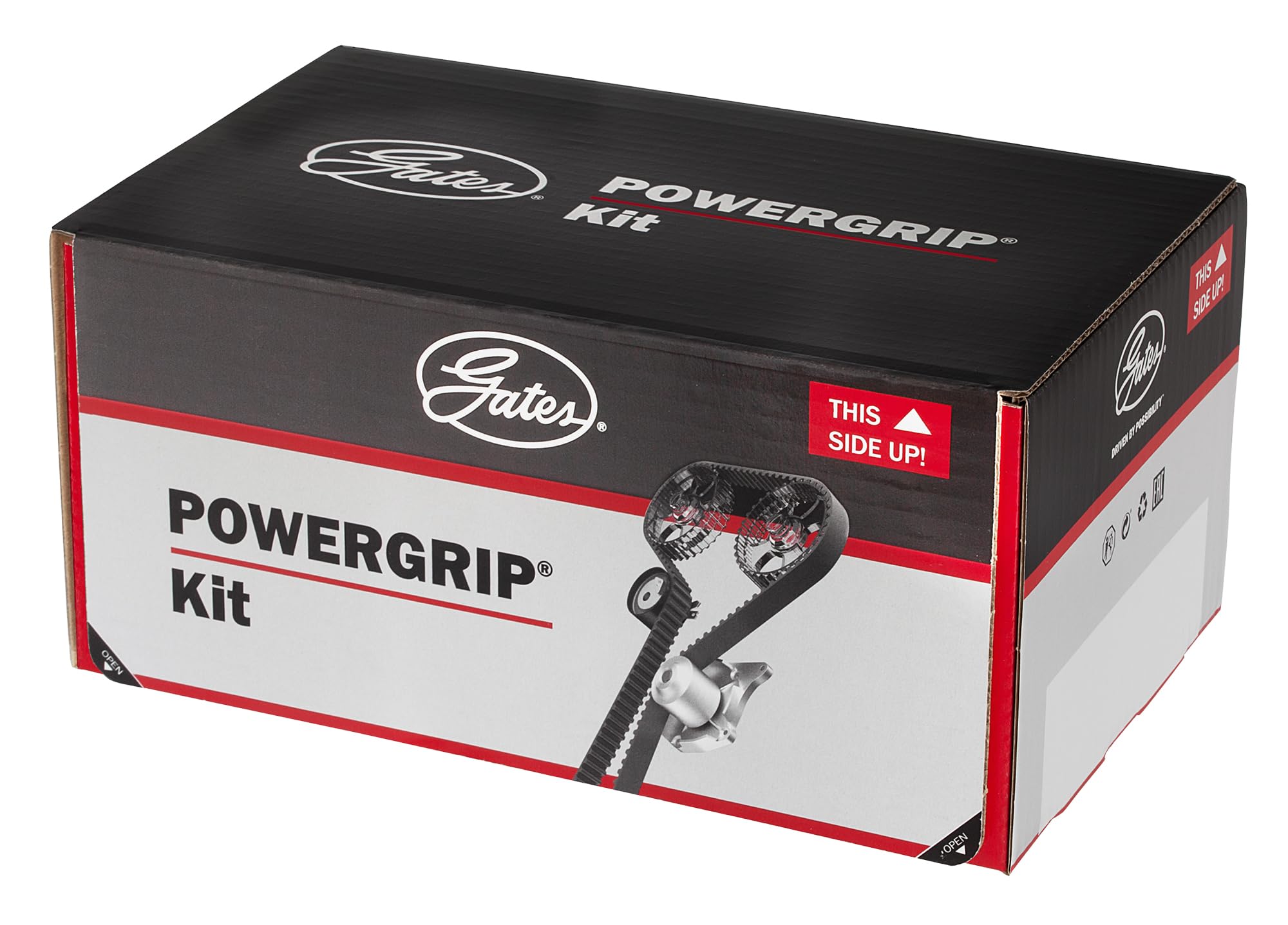 Gates POWERGRIP Timing Belt Kit with Water Pump - Replacement Part KP15656XS for Car Engine Maintenance & Repair