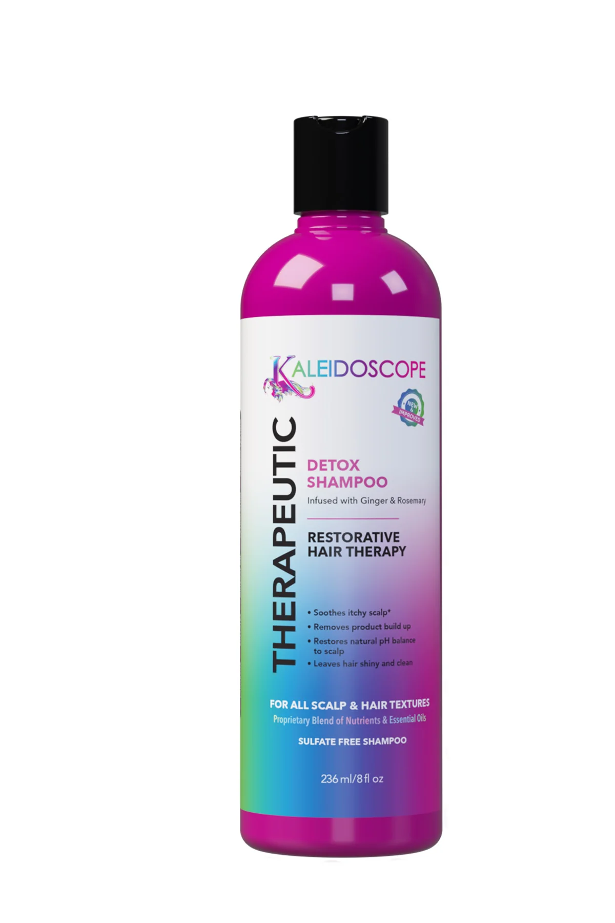 Kaleidoscope Therapeutic Shampoo for Dry Scalp & Hair Repair - 8 oz Hydrating Formula with Natural Ingredients - Perfect for Daily Use & Sensitive Scalp Care